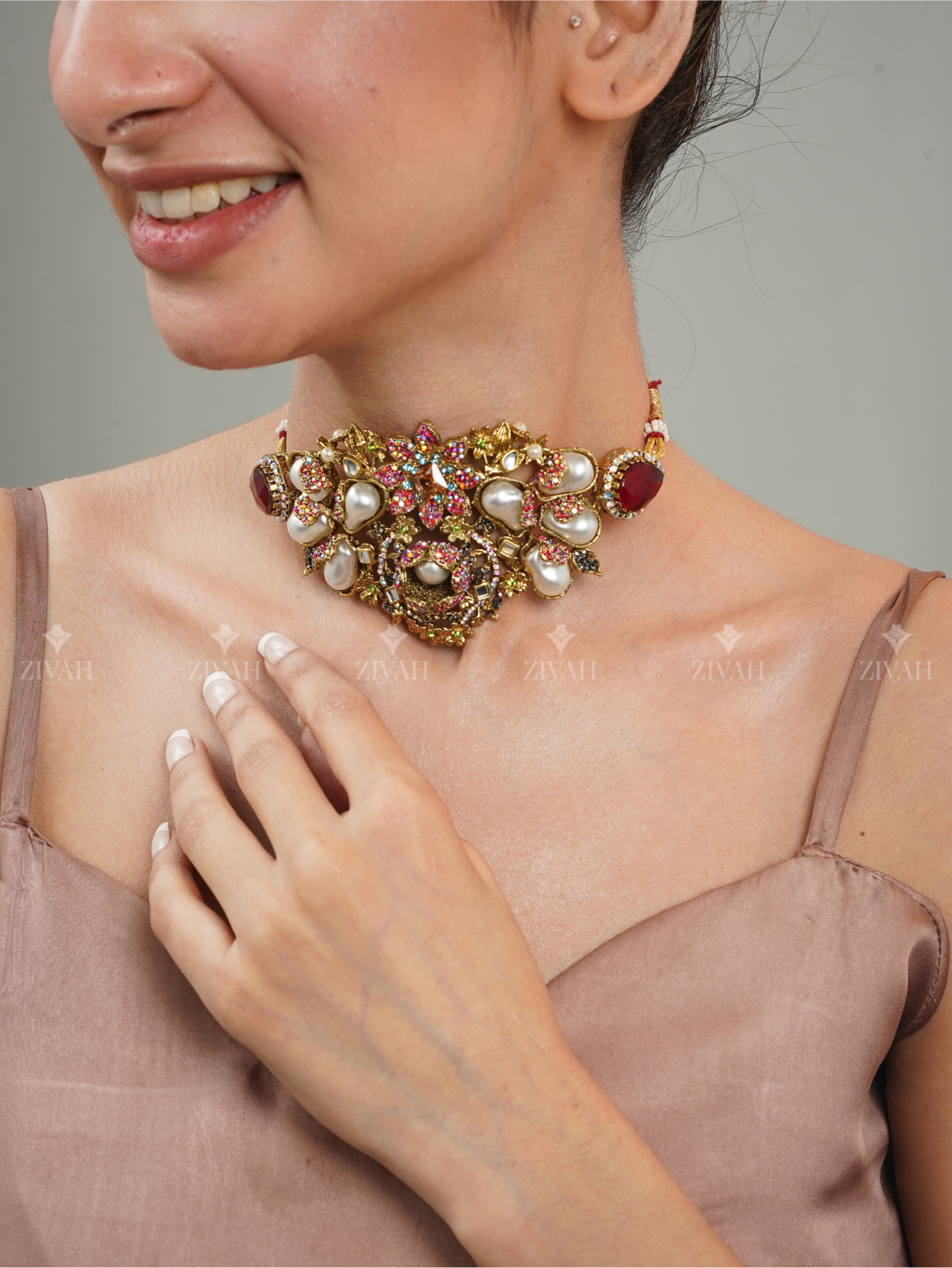 Designer Turkish Double Choker Set