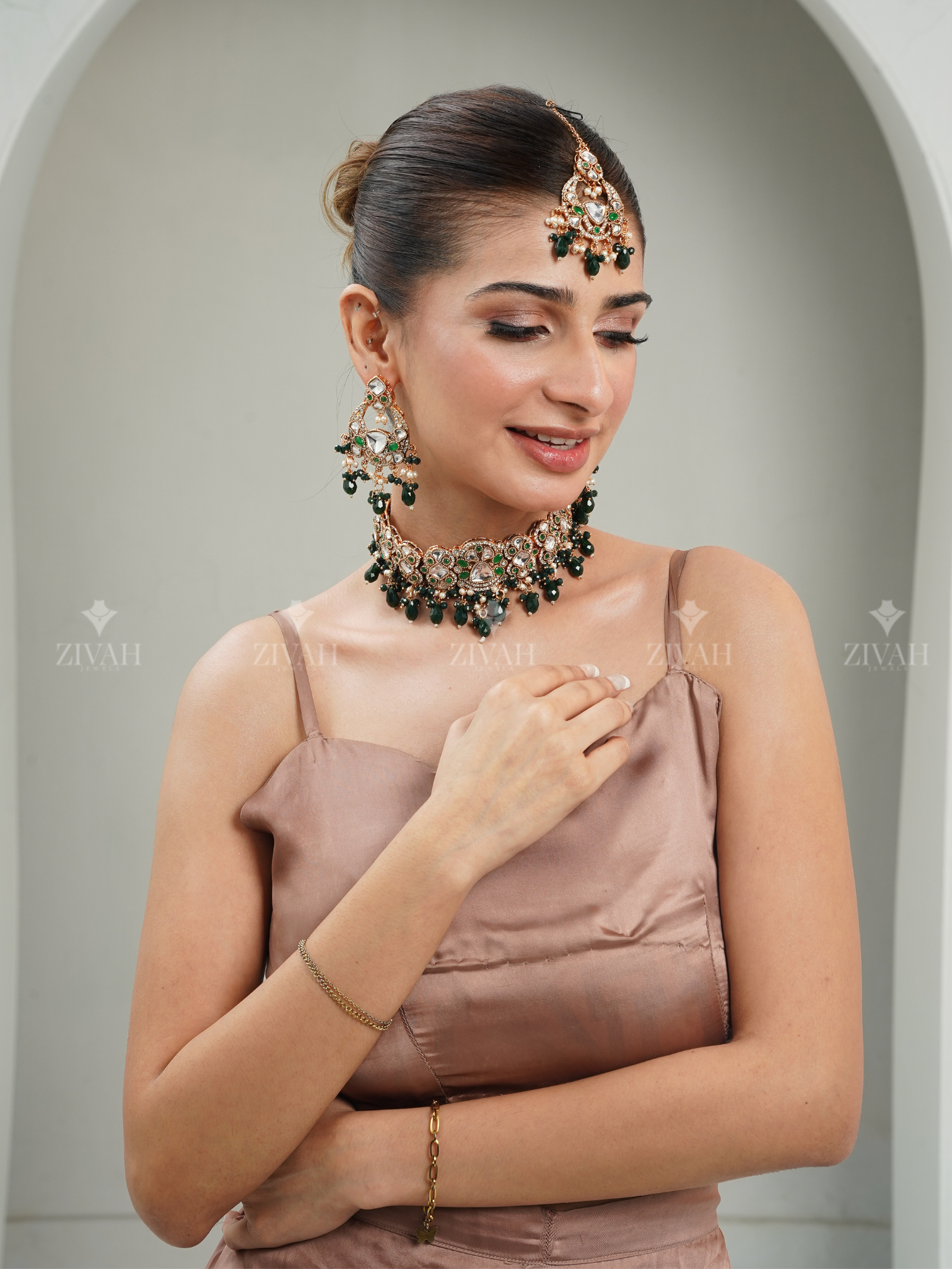 Designer Rajwadi Kundan Choker Set