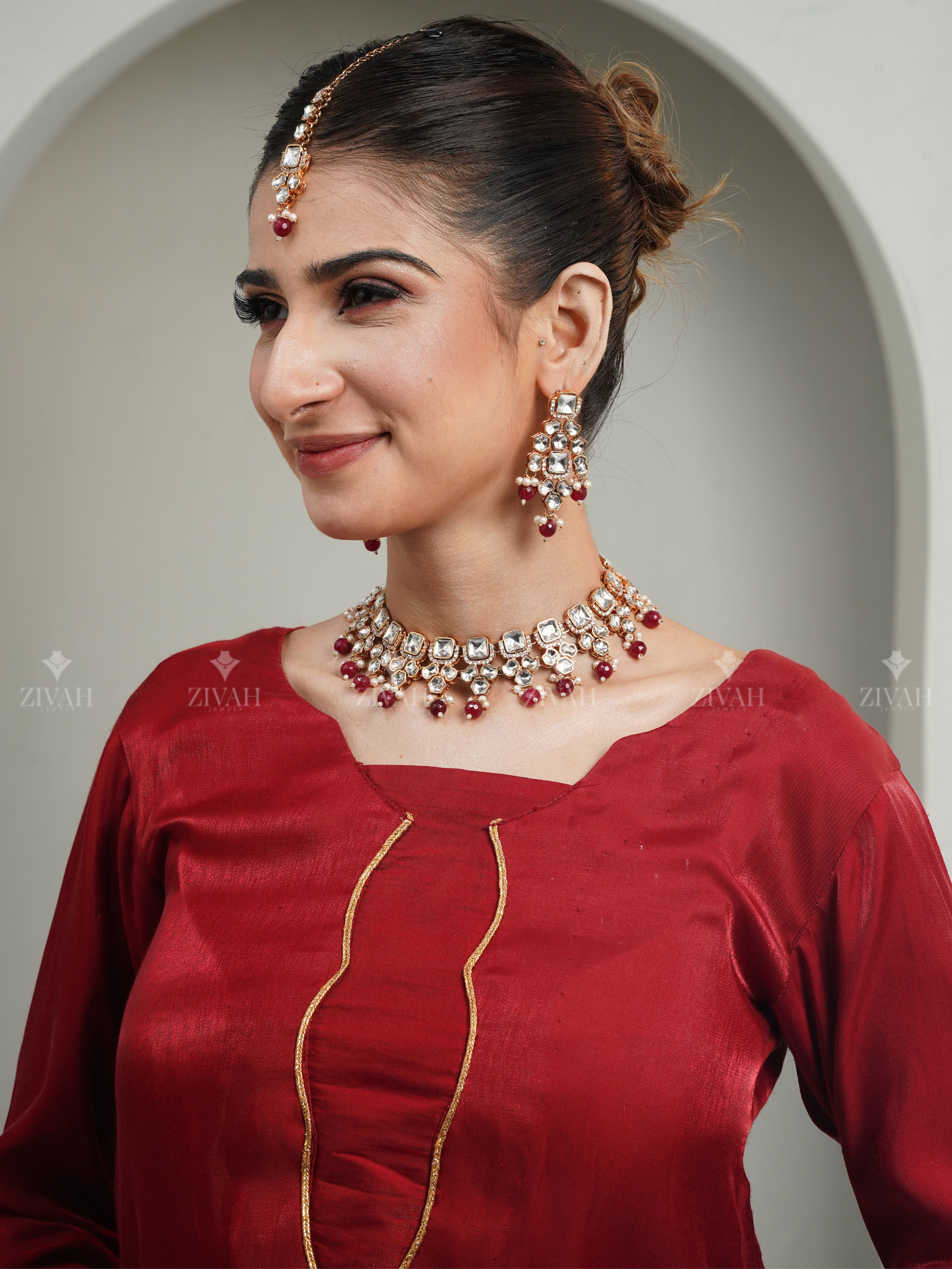 Handmade Designer Kundan Necklace Set