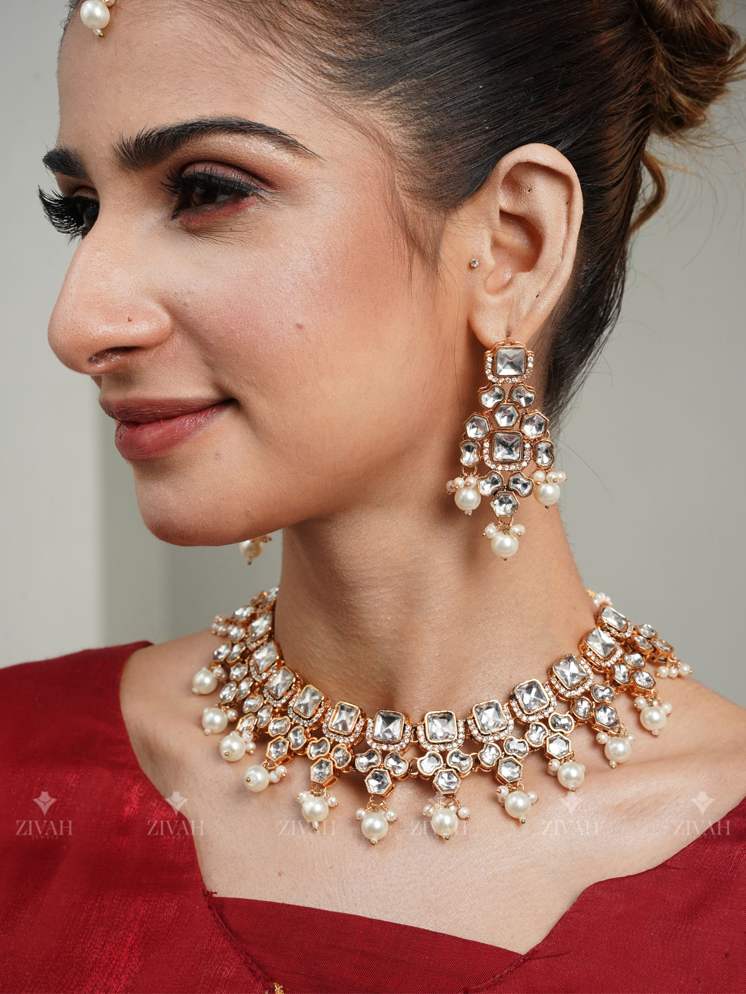 Handmade Designer Kundan Necklace Set