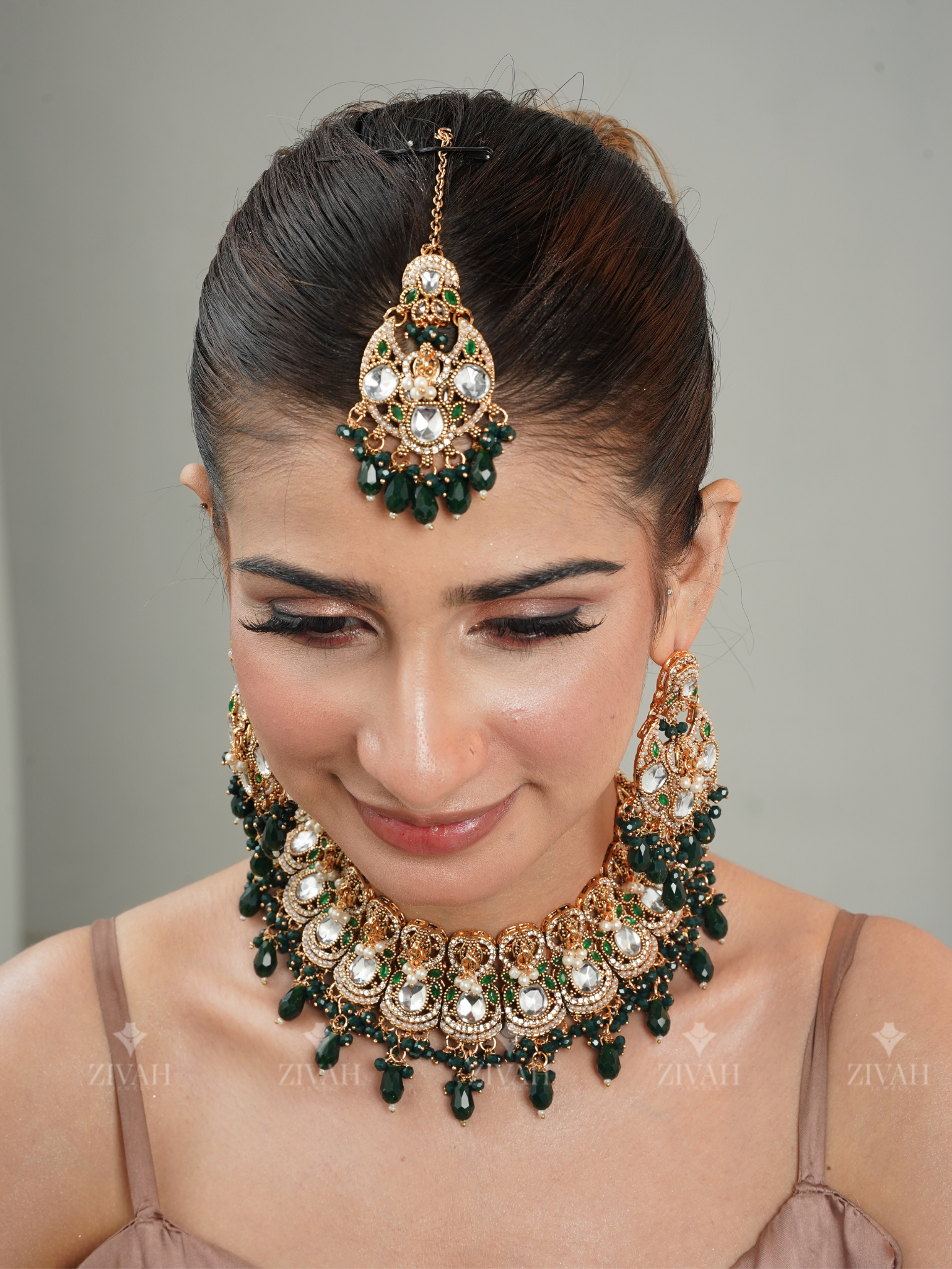 Exclusive Rajwadi Kundan Necklace Set