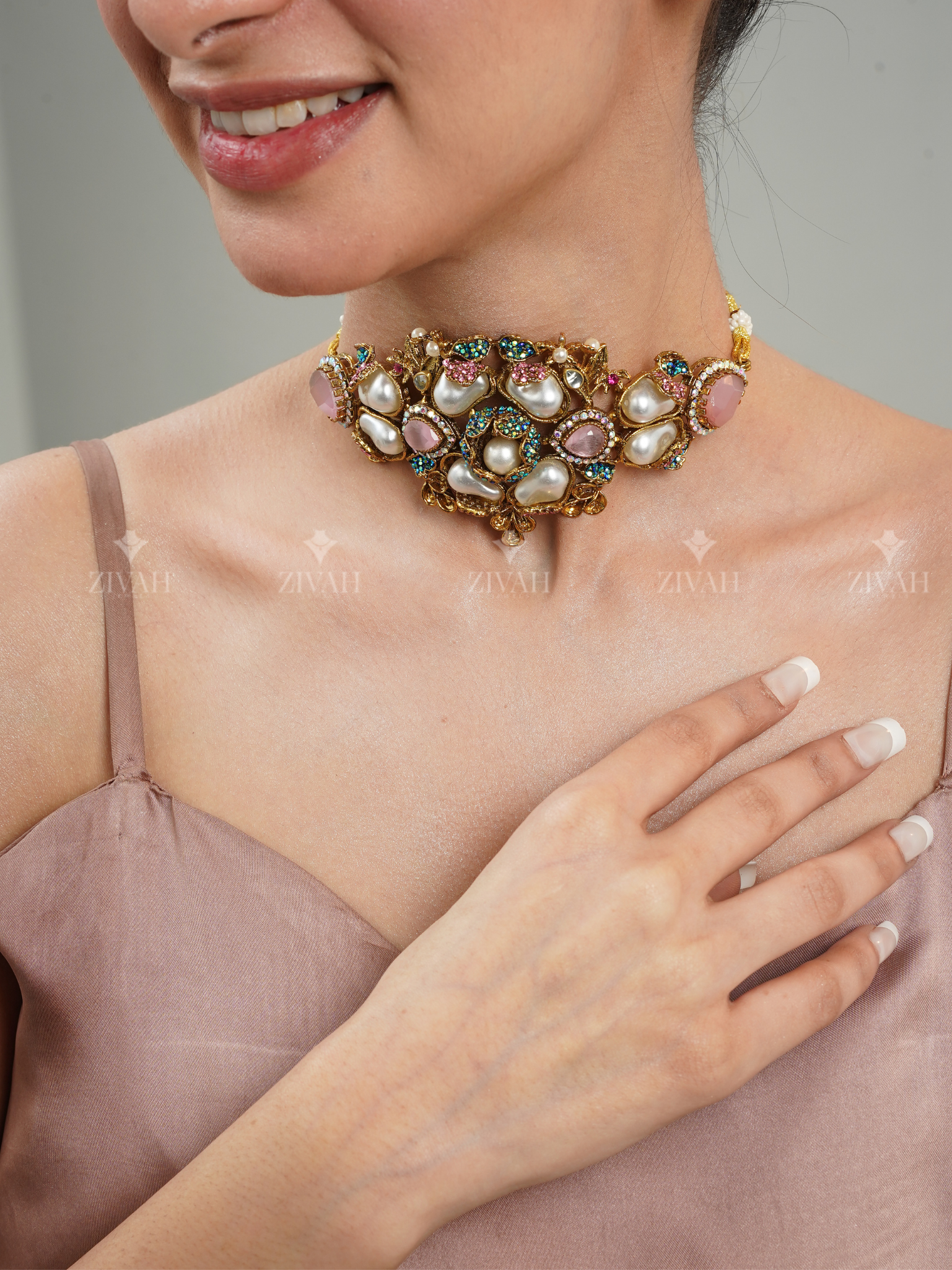 Designer Turkish Double Choker Set