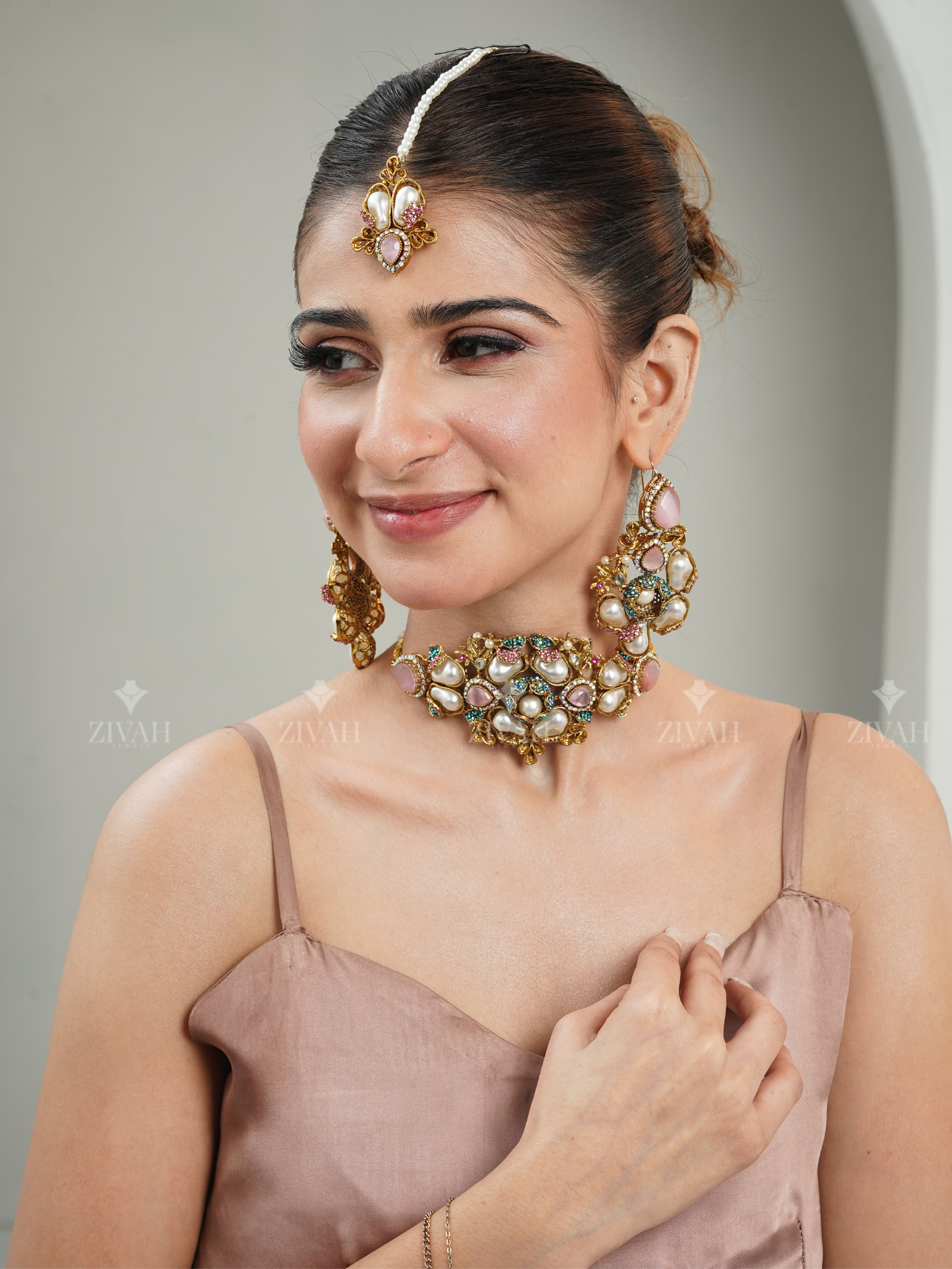 Designer Turkish Double Choker Set