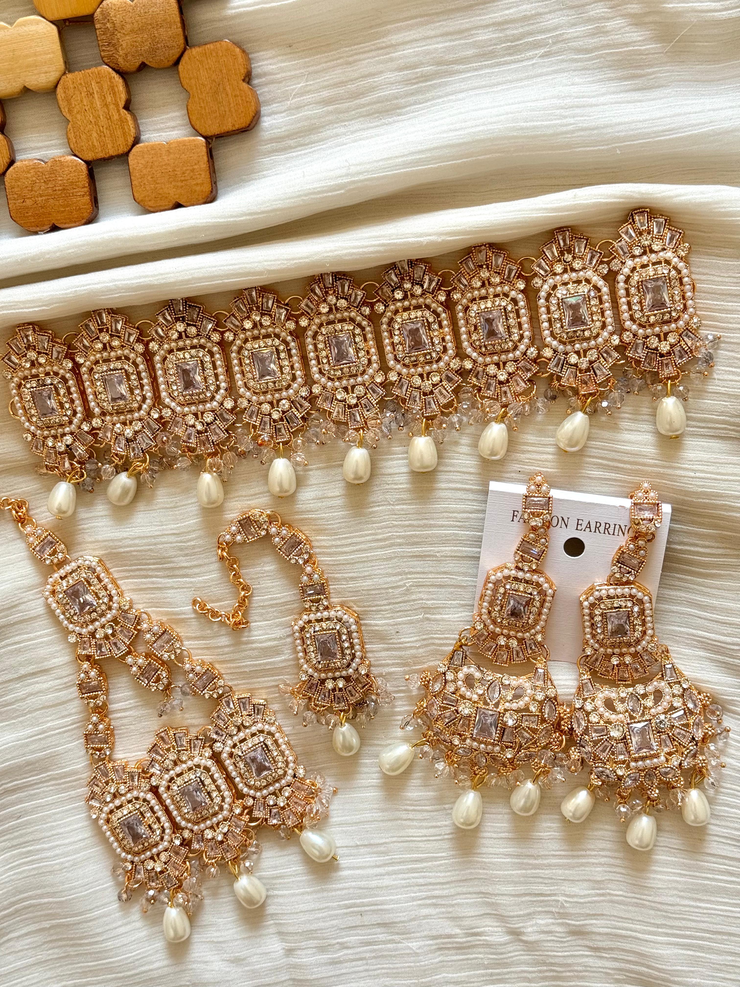 Colourful Zircon Choker Sets