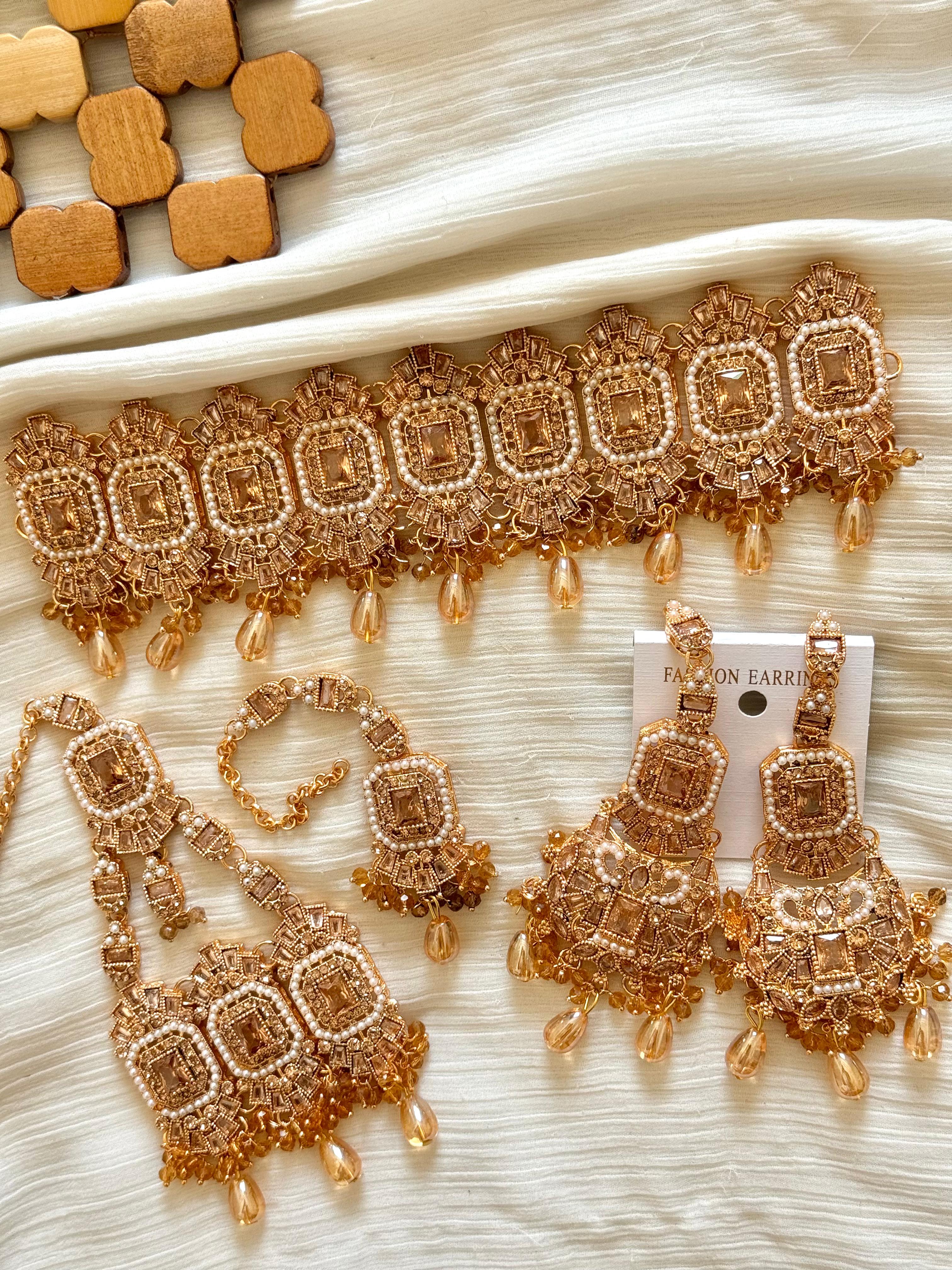 Colourful Zircon Choker Sets