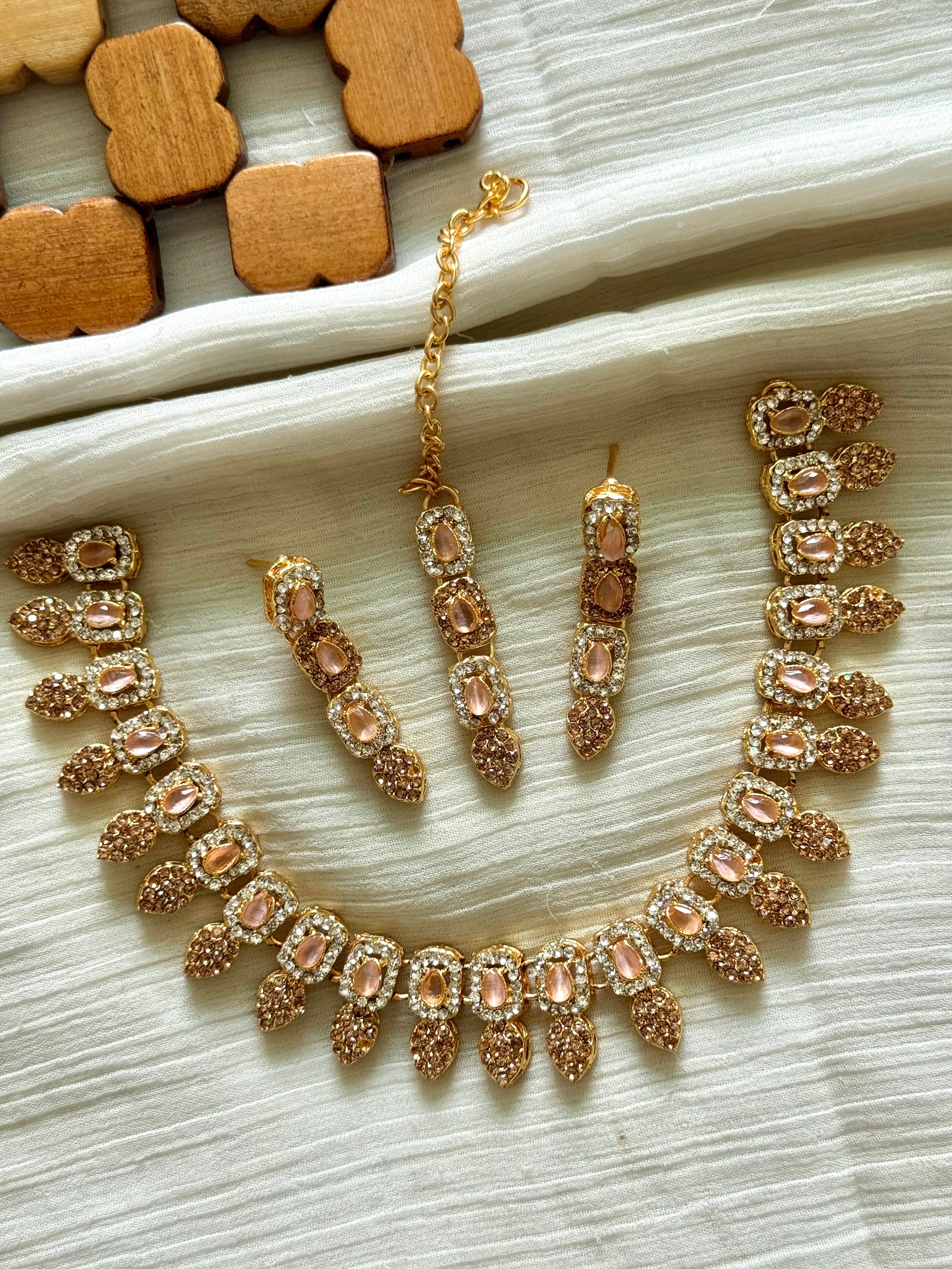 Colourful Zircon Necklace Sets