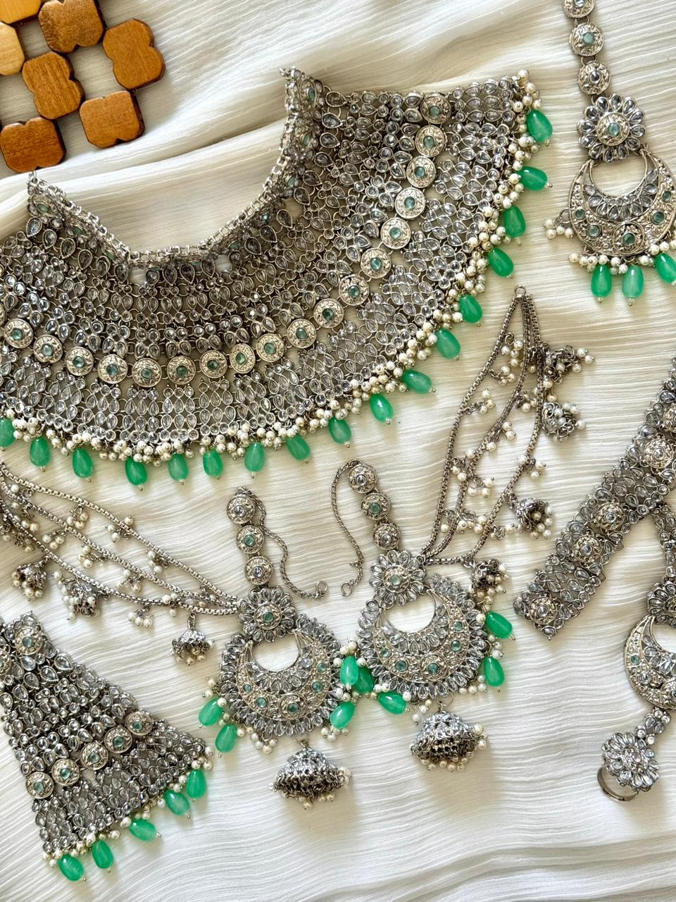 Handmade Zircon Bridal Sets Ring Bracelet