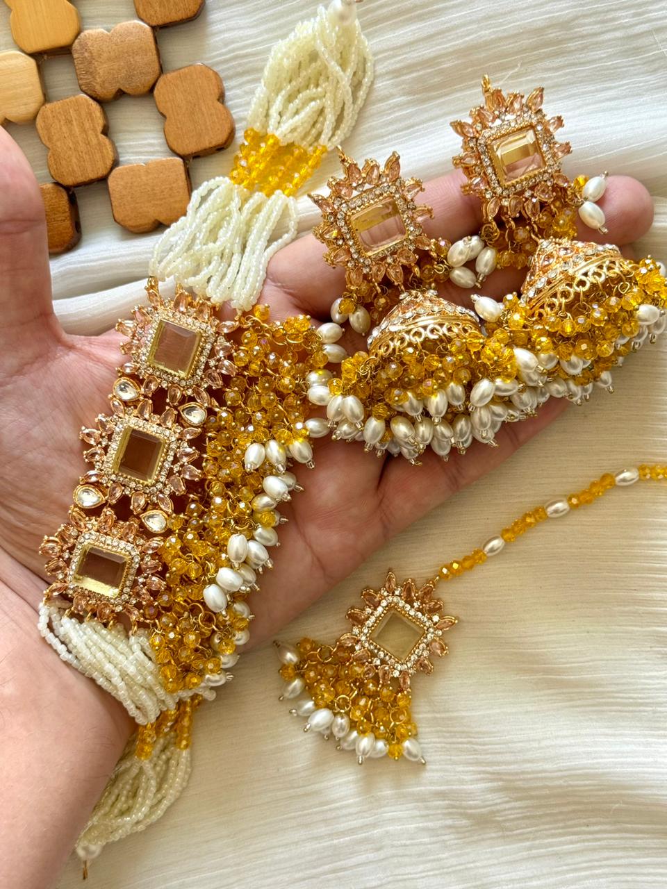 Designer Doublet Zircon Choker Sets