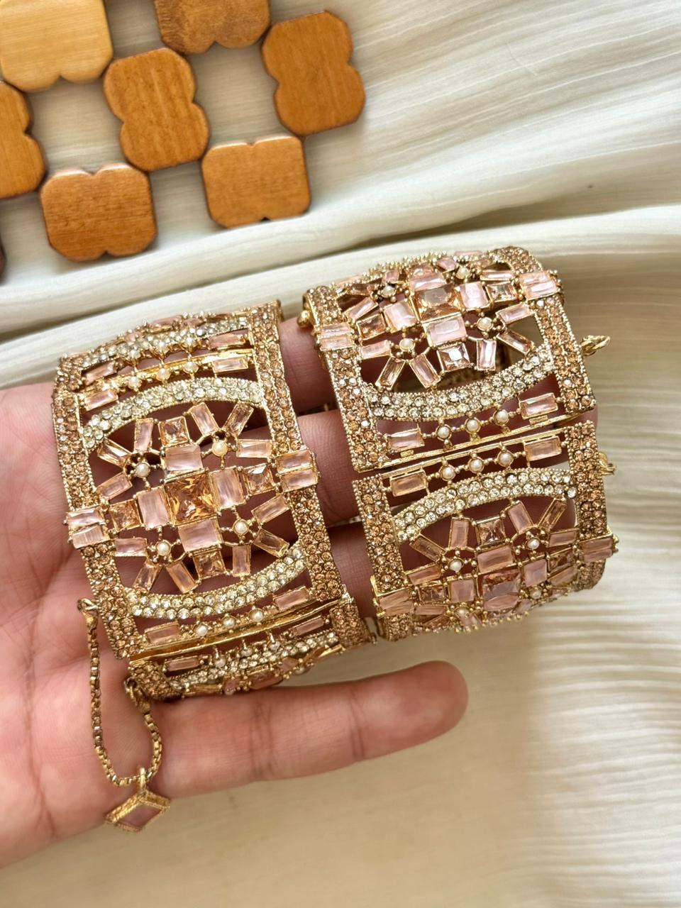 Colourful Zircon Openable Standard Size Bangles