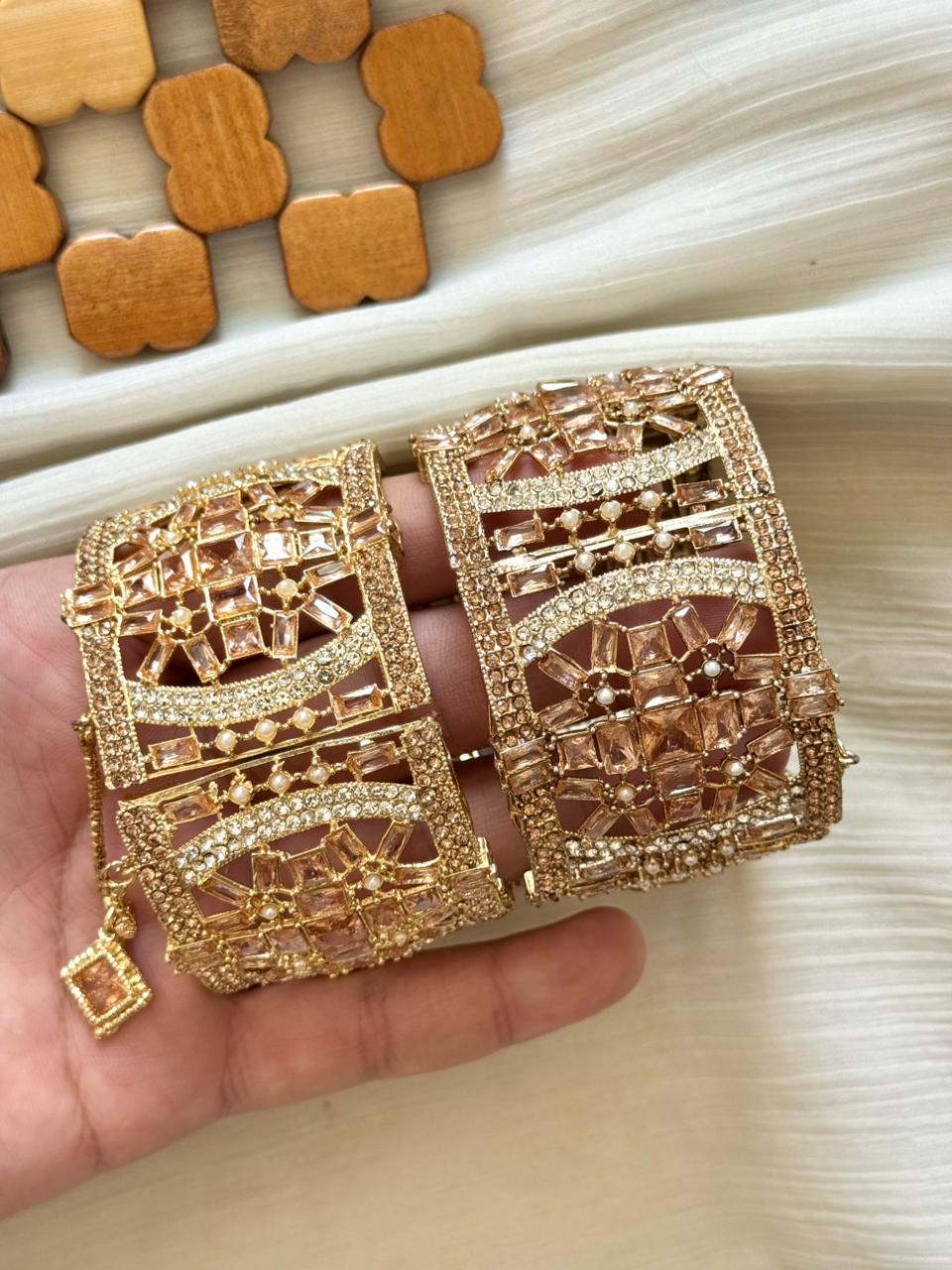 Colourful Zircon Openable Standard Size Bangles