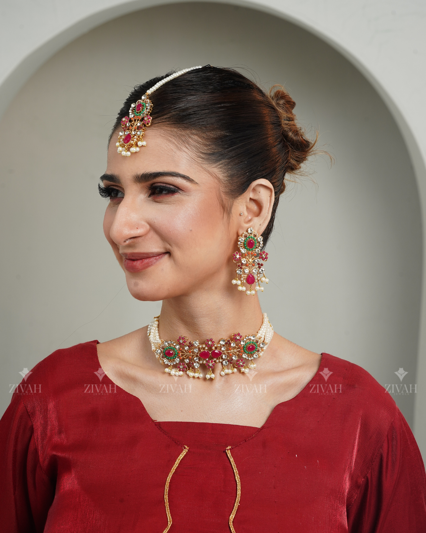 The Trendy Nauratan Choker Sets