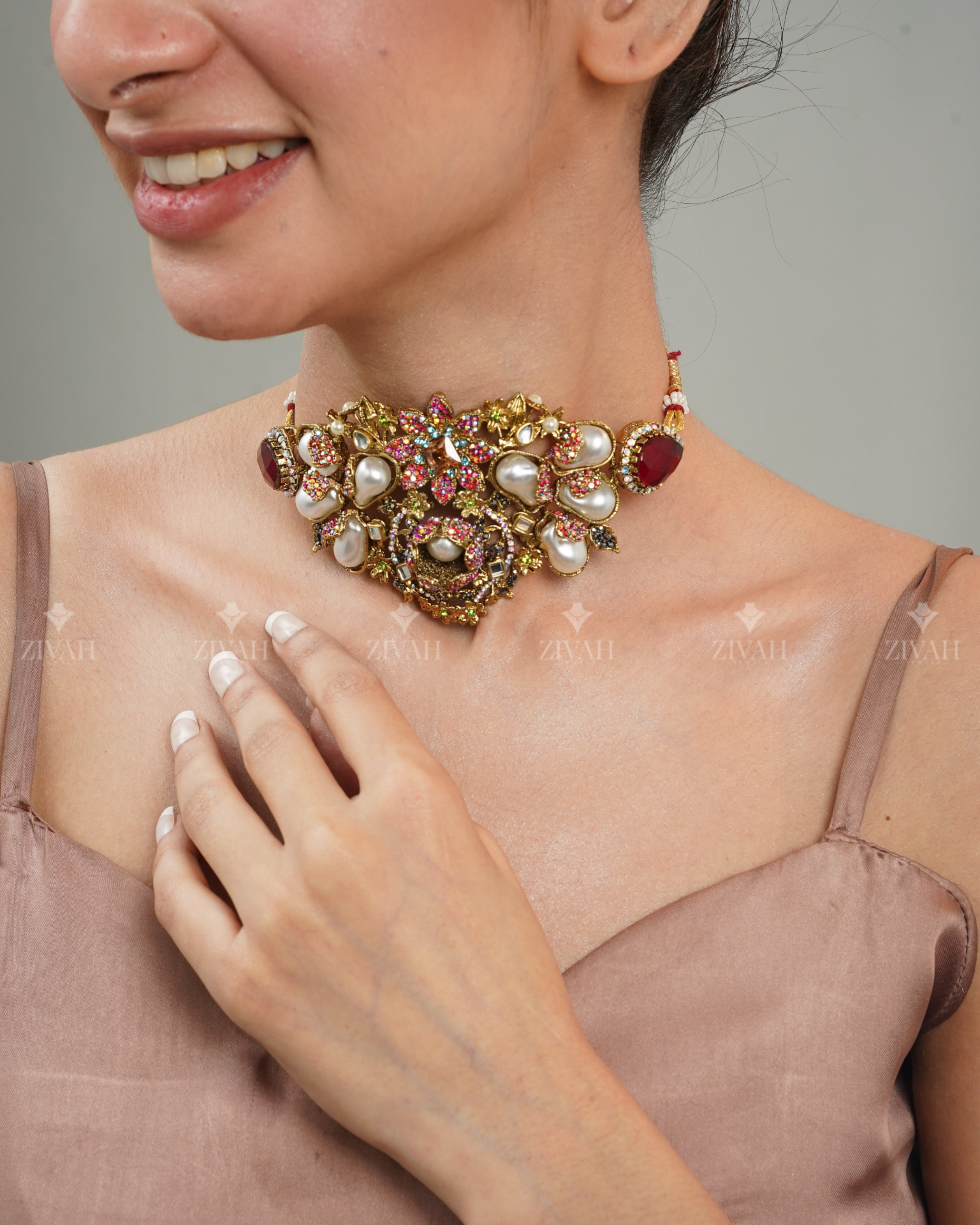 Designer Turkish Double Choker Set