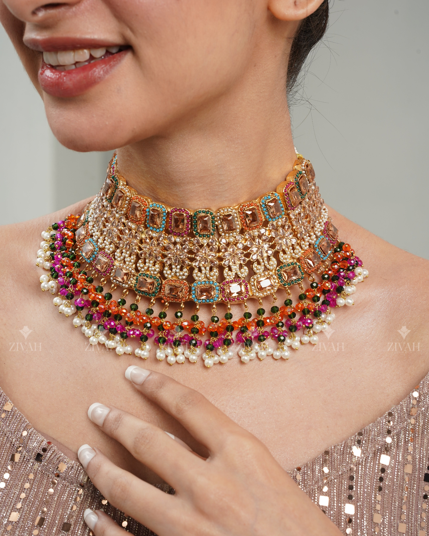 Rang-e-husn Nauratan Bridal Set