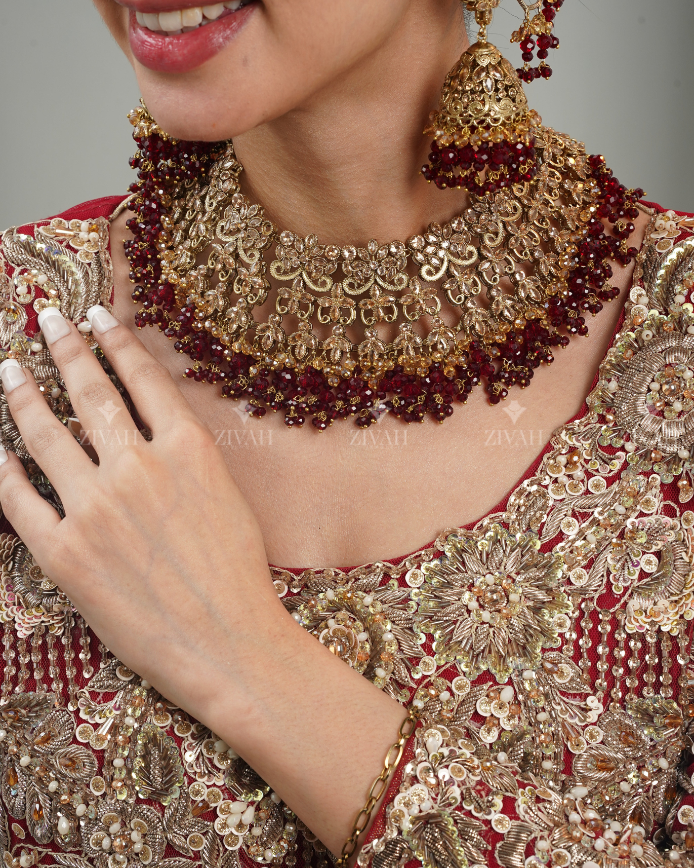 Designer Zircon Bridal Set