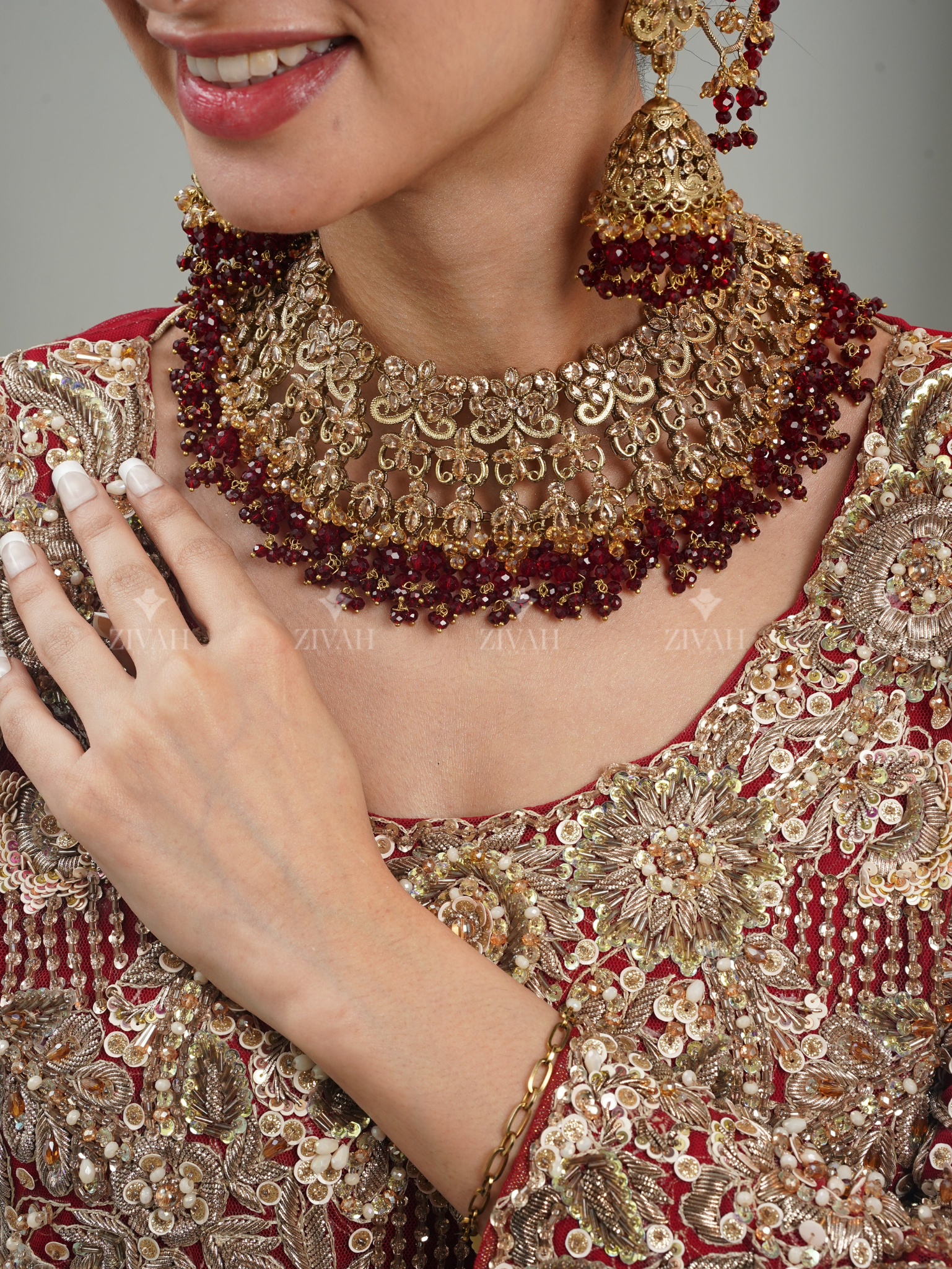 Designer Zircon Bridal Set