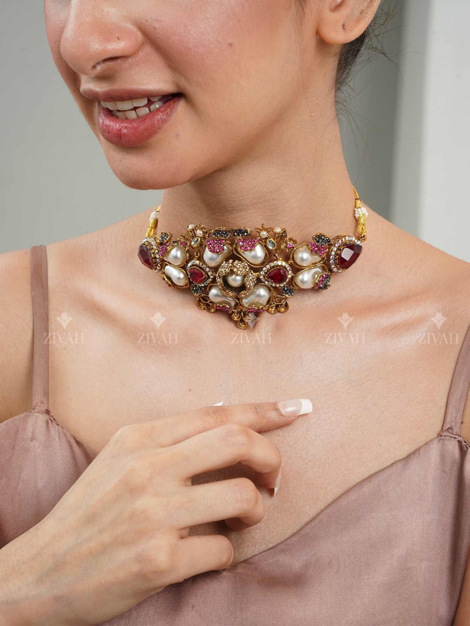 Designer Turkish Double Choker Set