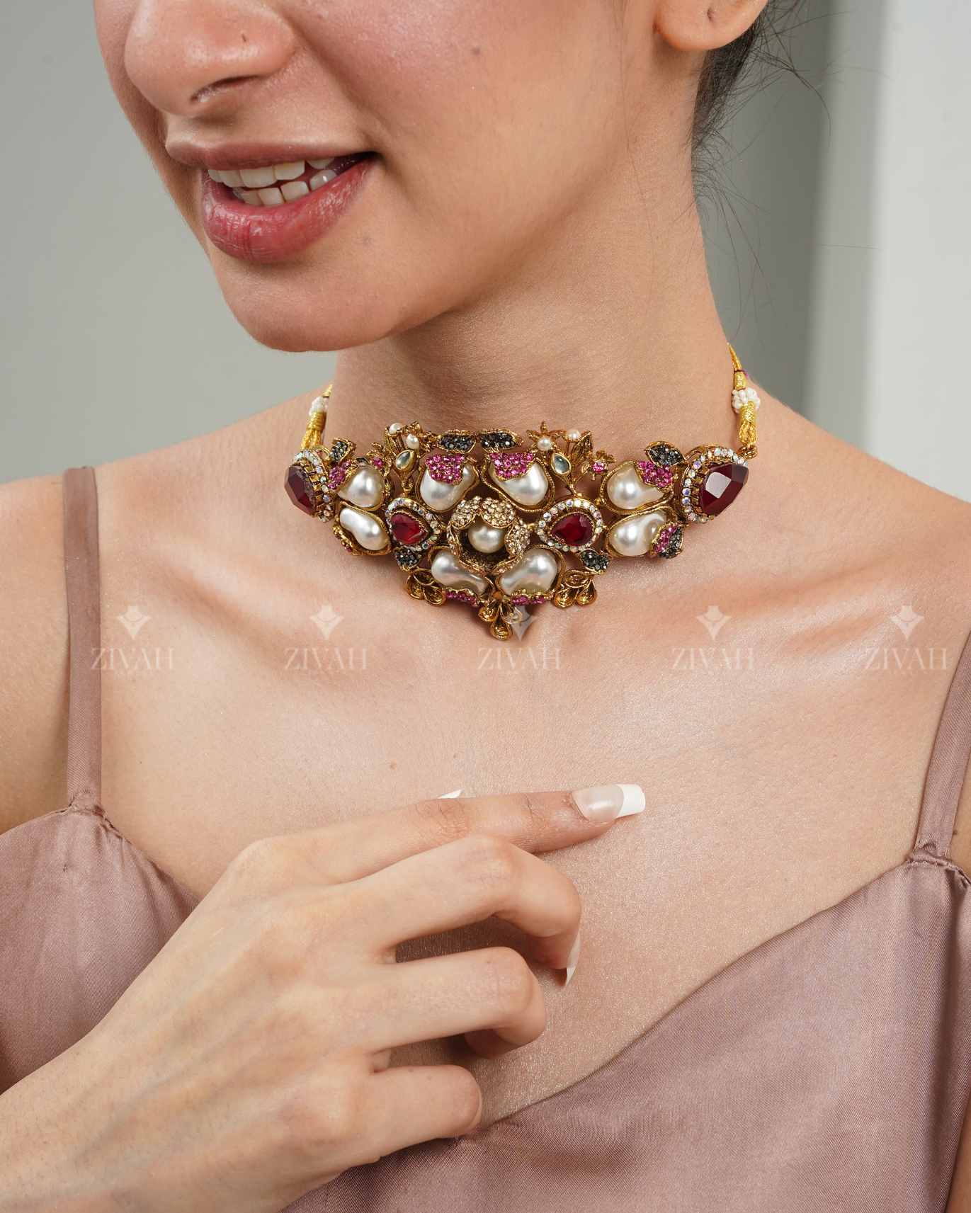 Designer Turkish Double Choker Set