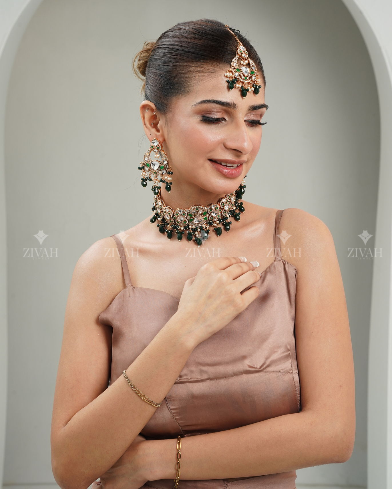 Designer Rajwadi Kundan Choker Set