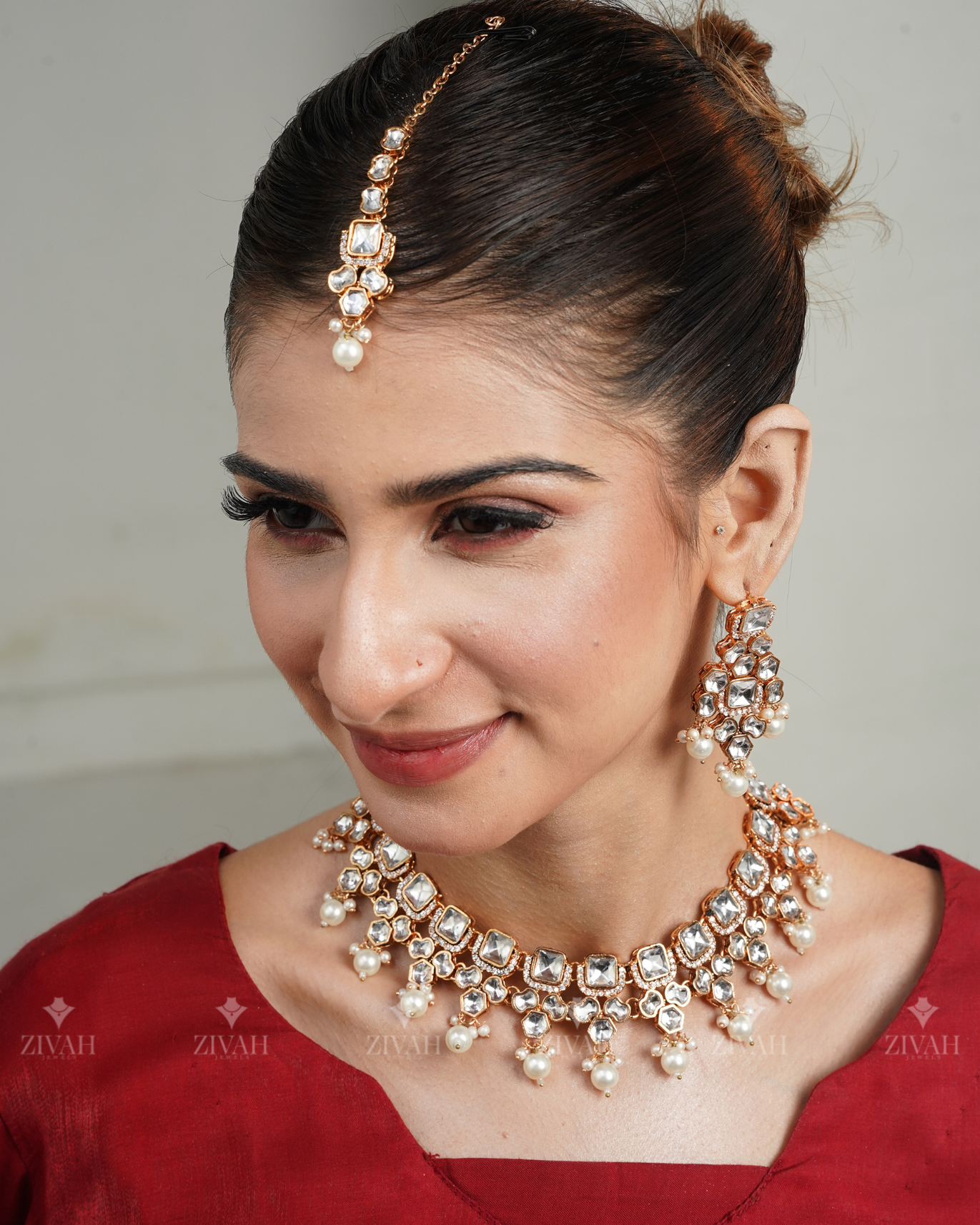 Handmade Designer Kundan Necklace Set
