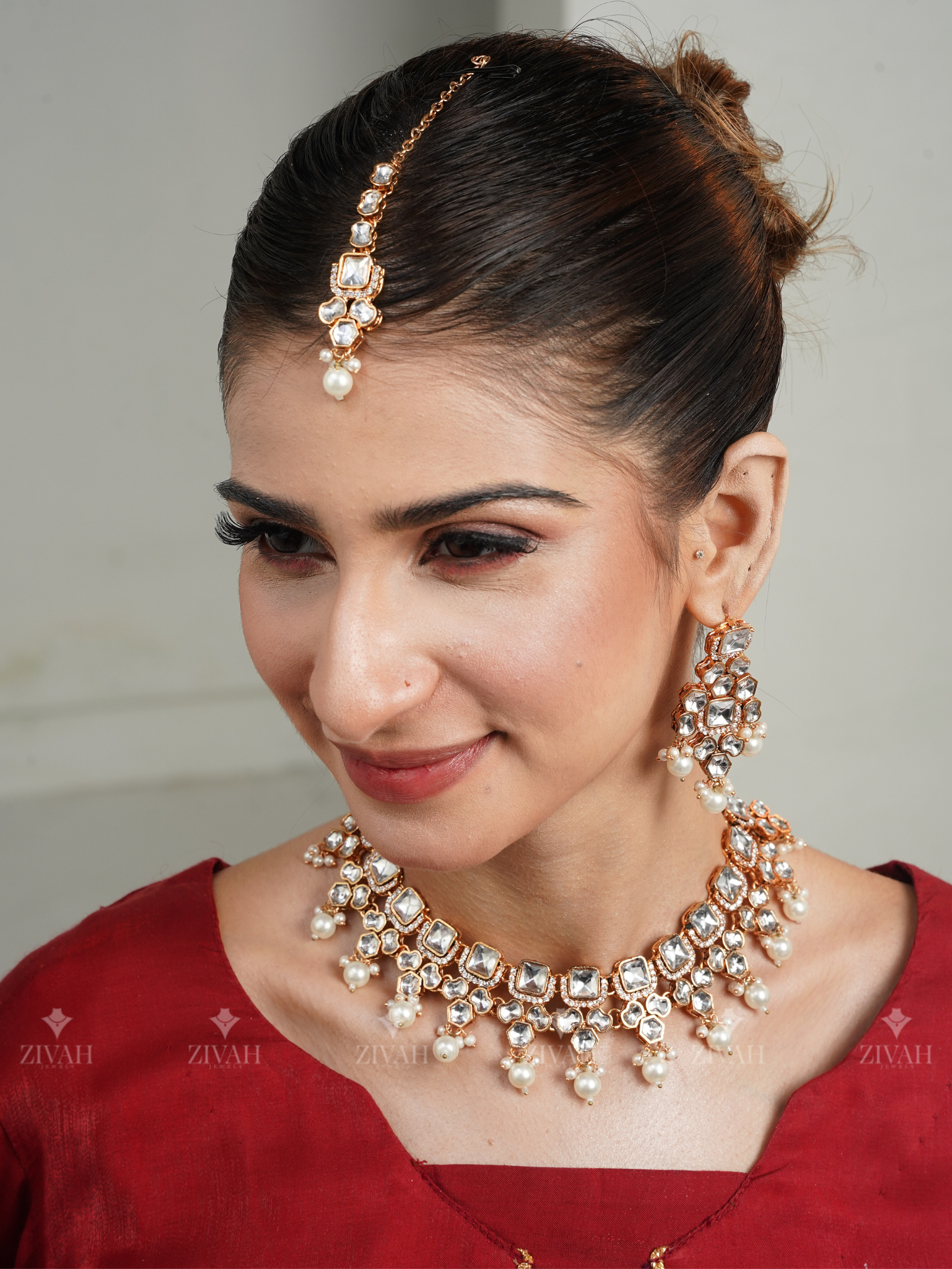 Handmade Designer Kundan Necklace Set