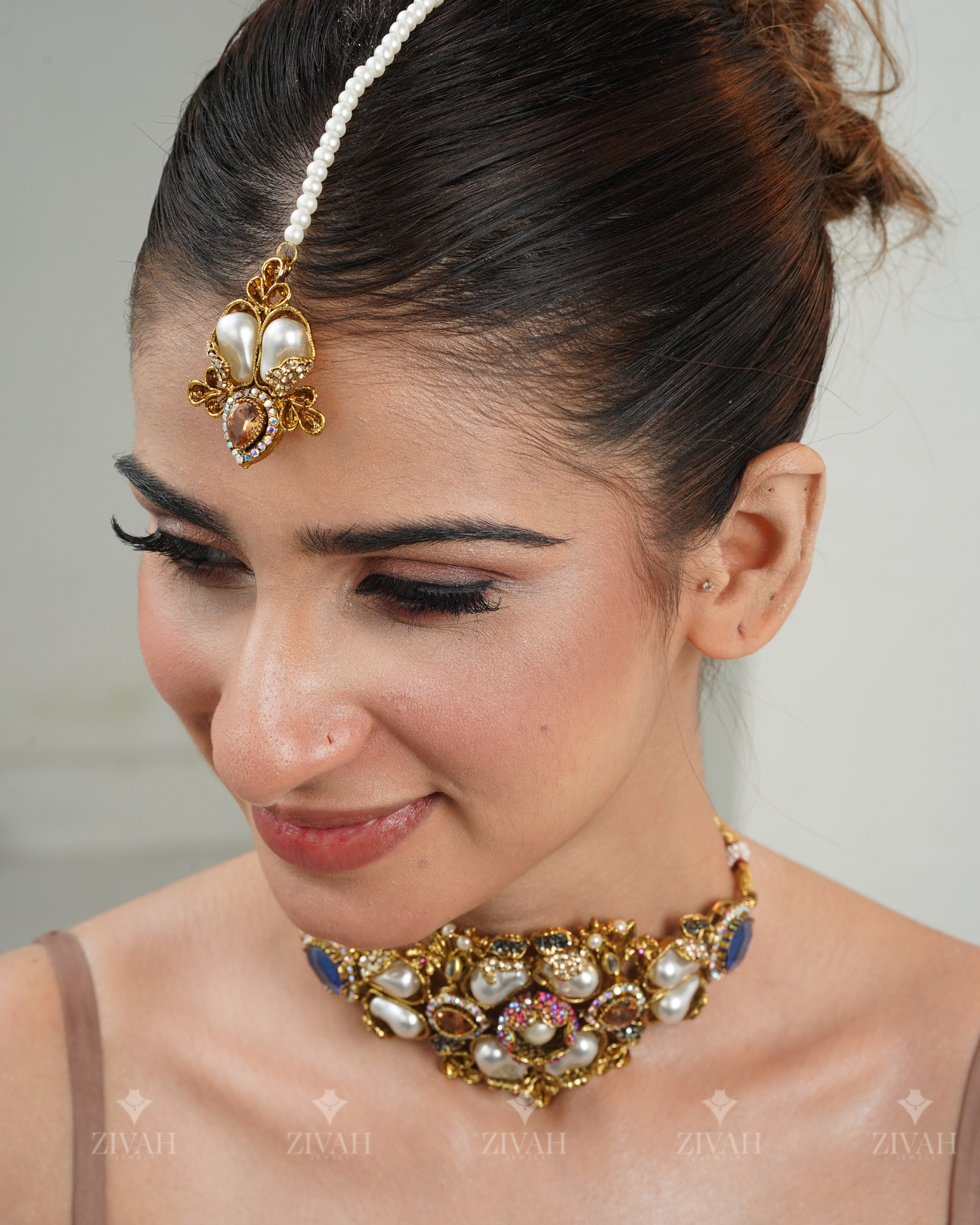 Designer Turkish Double Choker Set