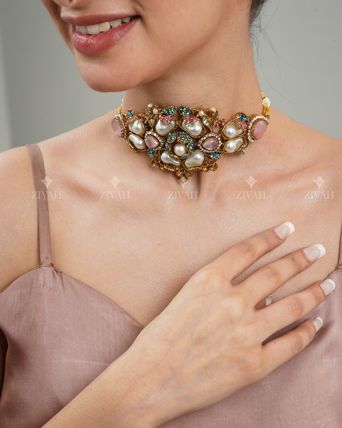 Designer Turkish Double Choker Set