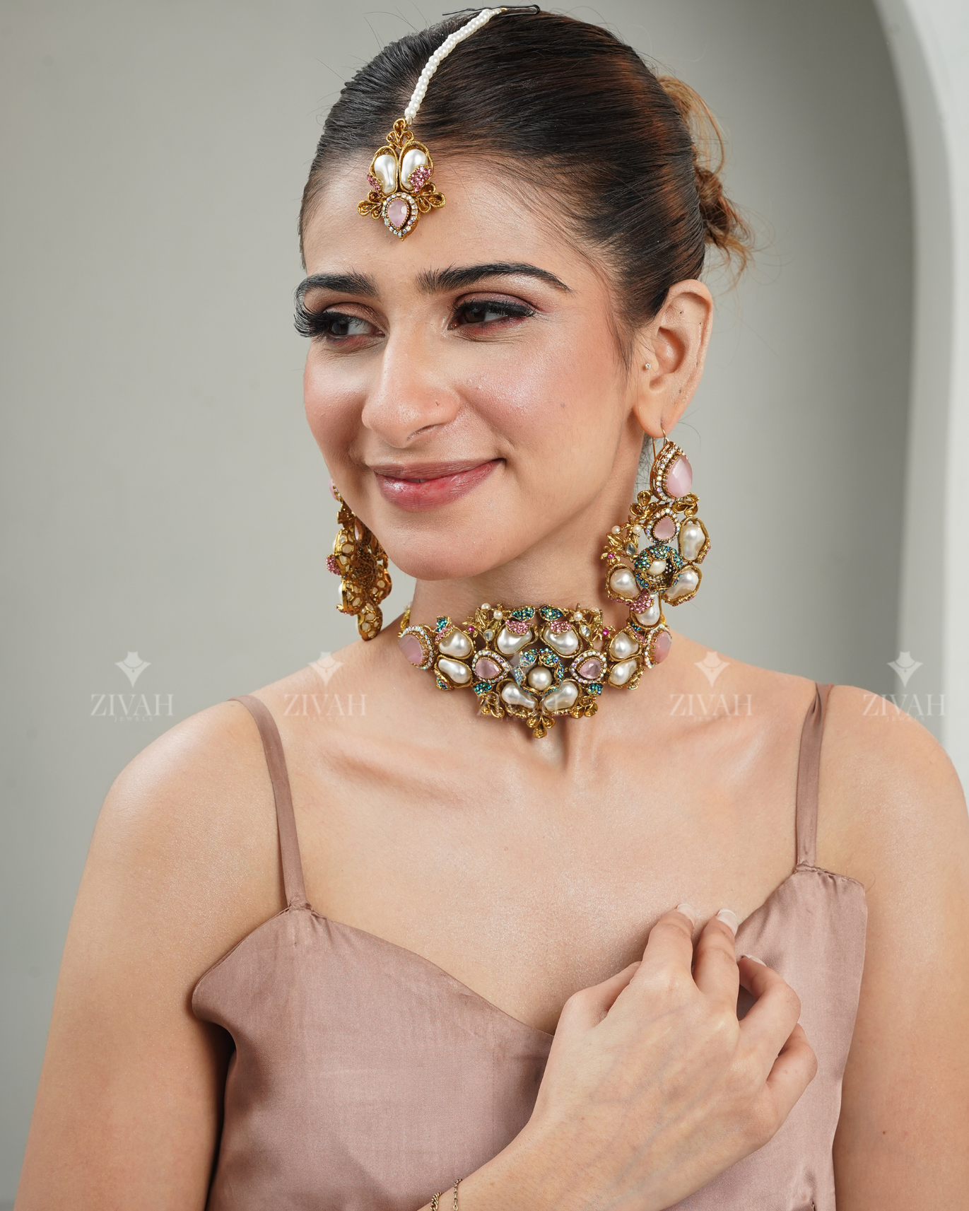 Designer Turkish Double Choker Set