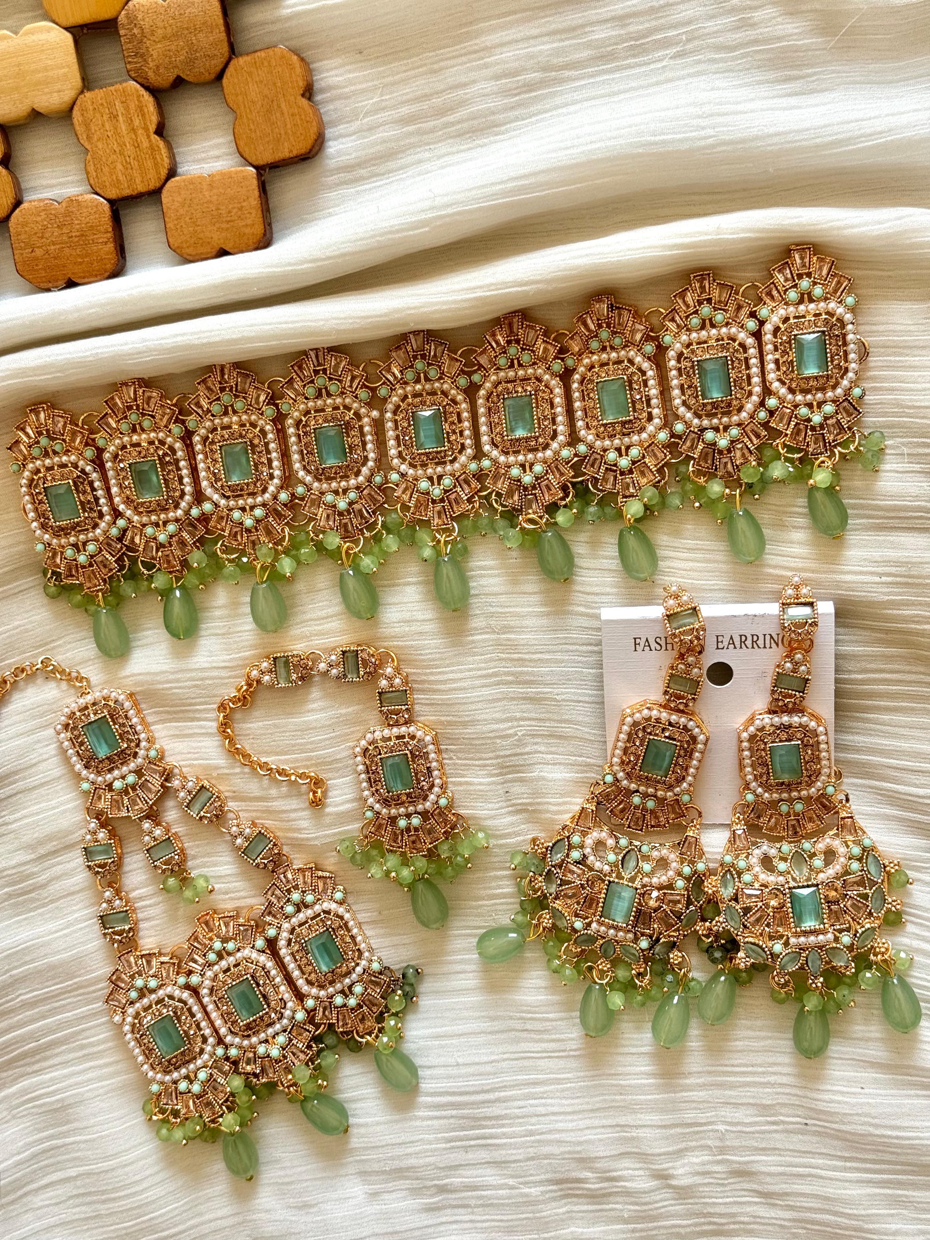 Colourful Zircon Choker Sets