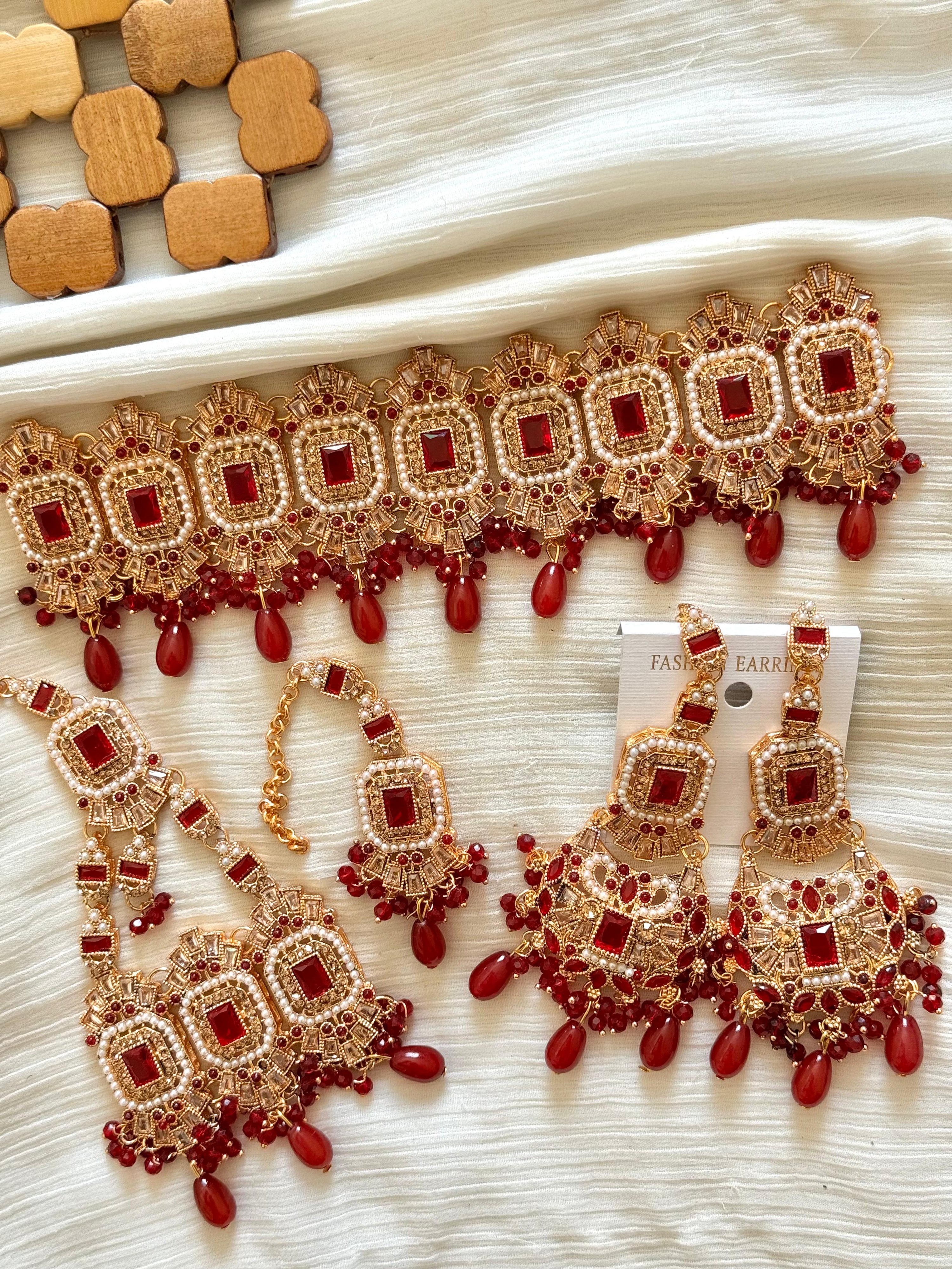 Colourful Zircon Choker Sets