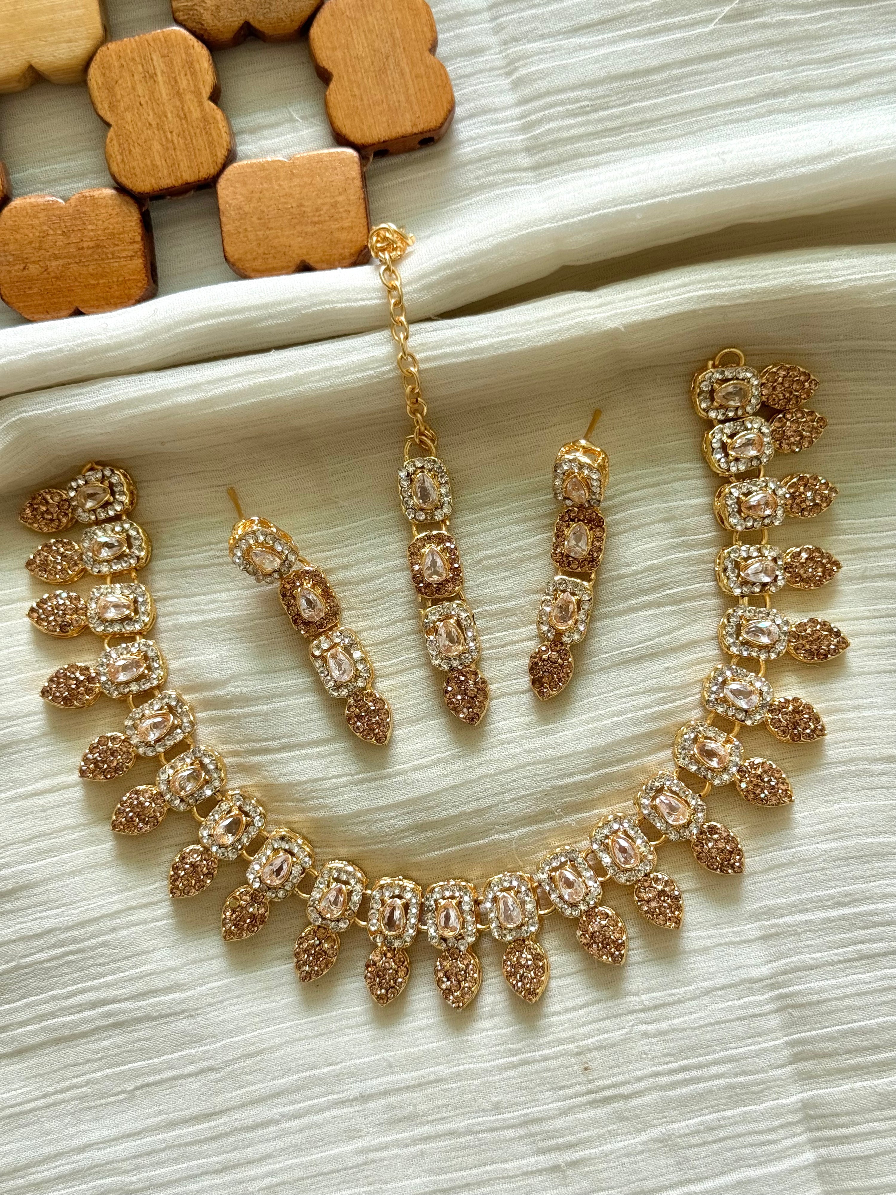 Colourful Zircon Necklace Sets