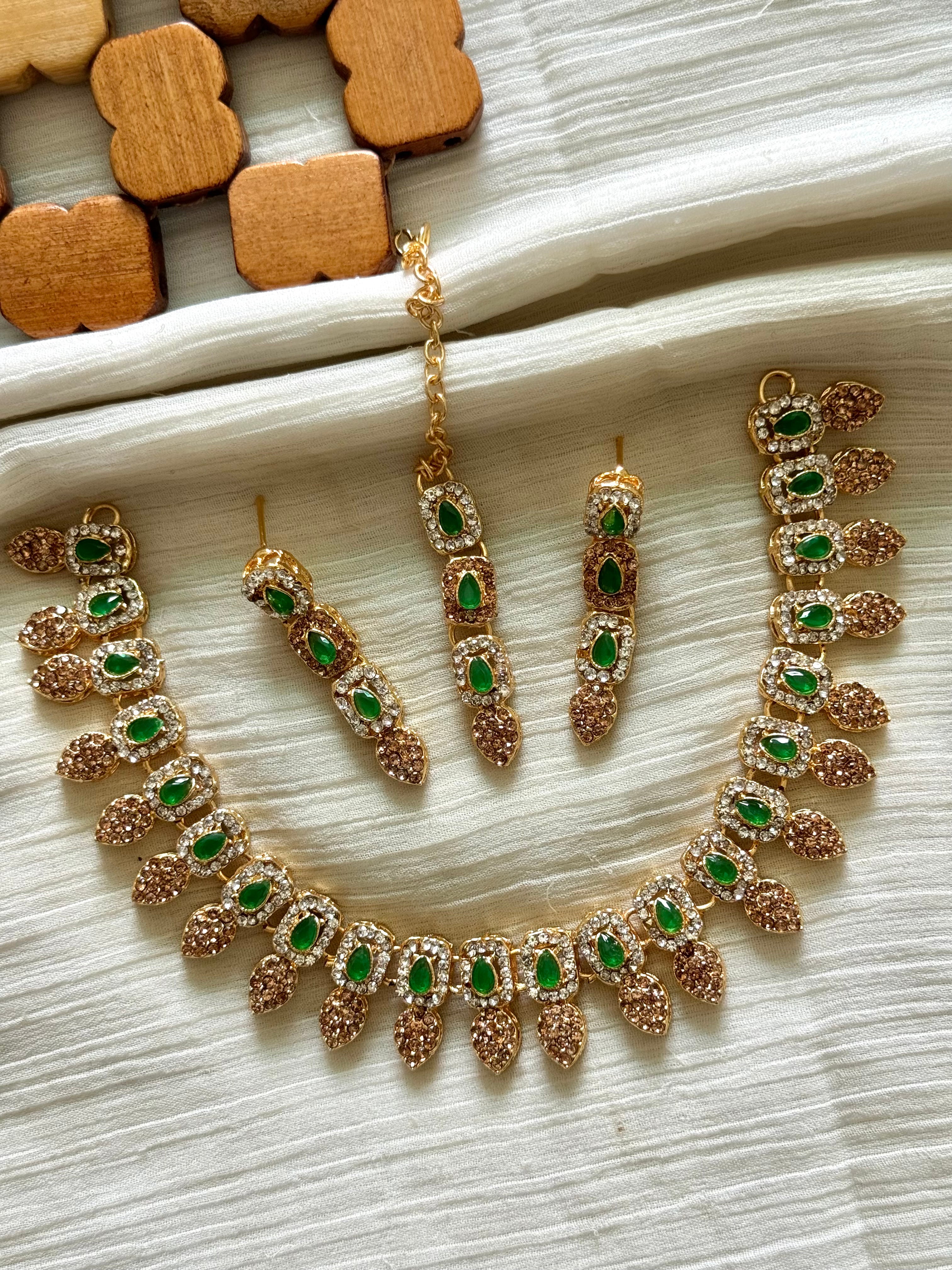 Colourful Zircon Necklace Sets