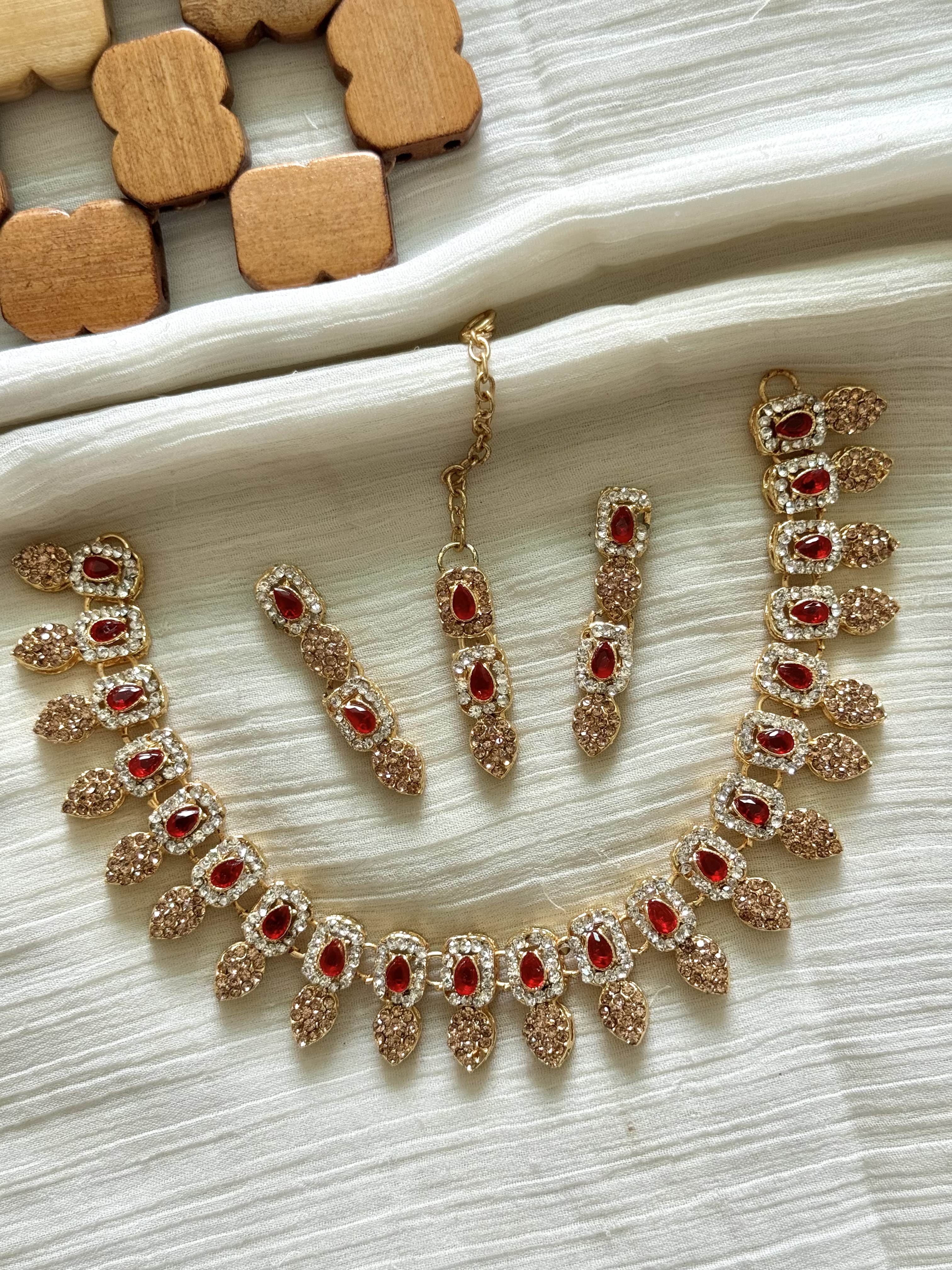 Colourful Zircon Necklace Sets