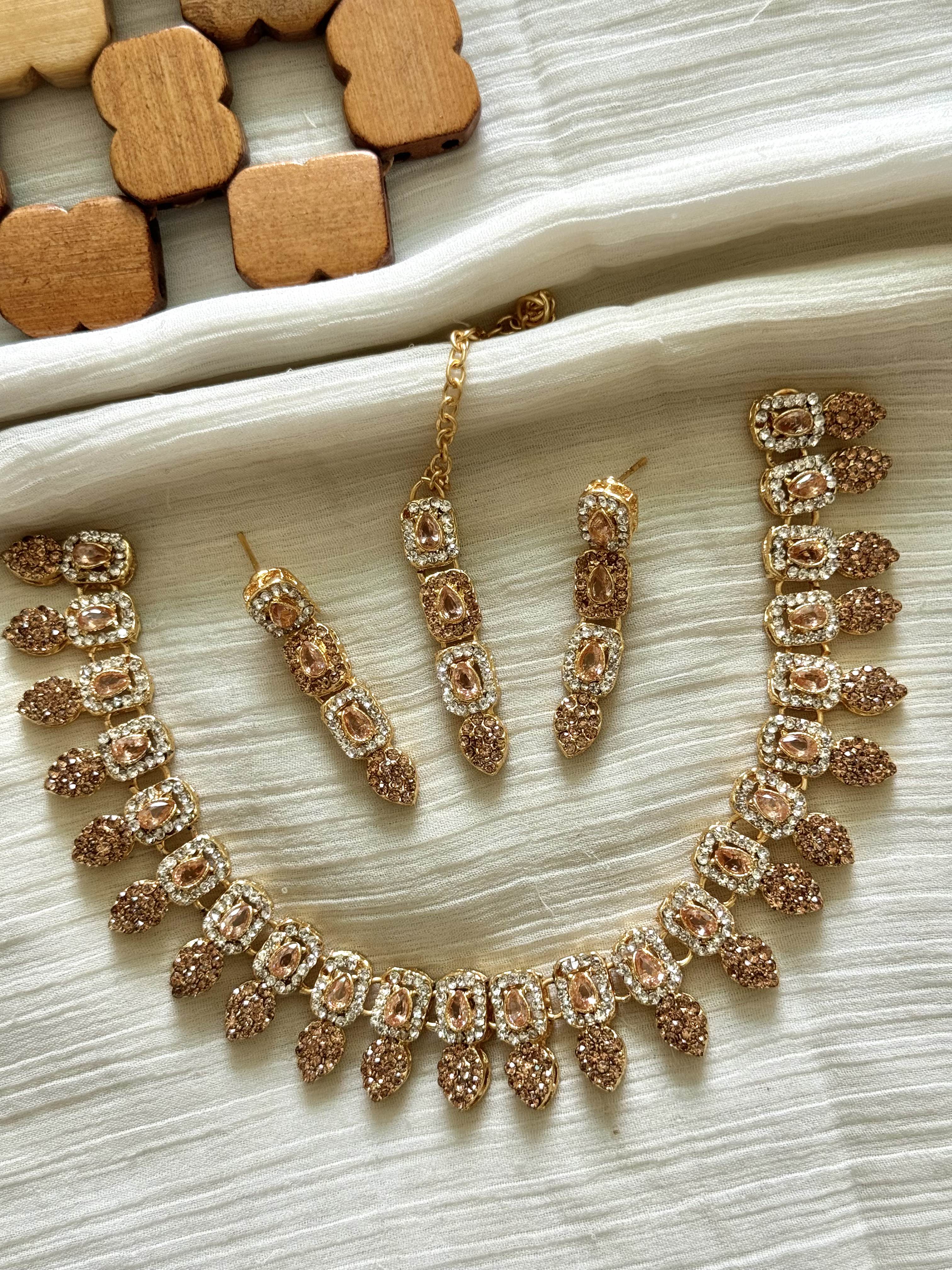 Colourful Zircon Necklace Sets