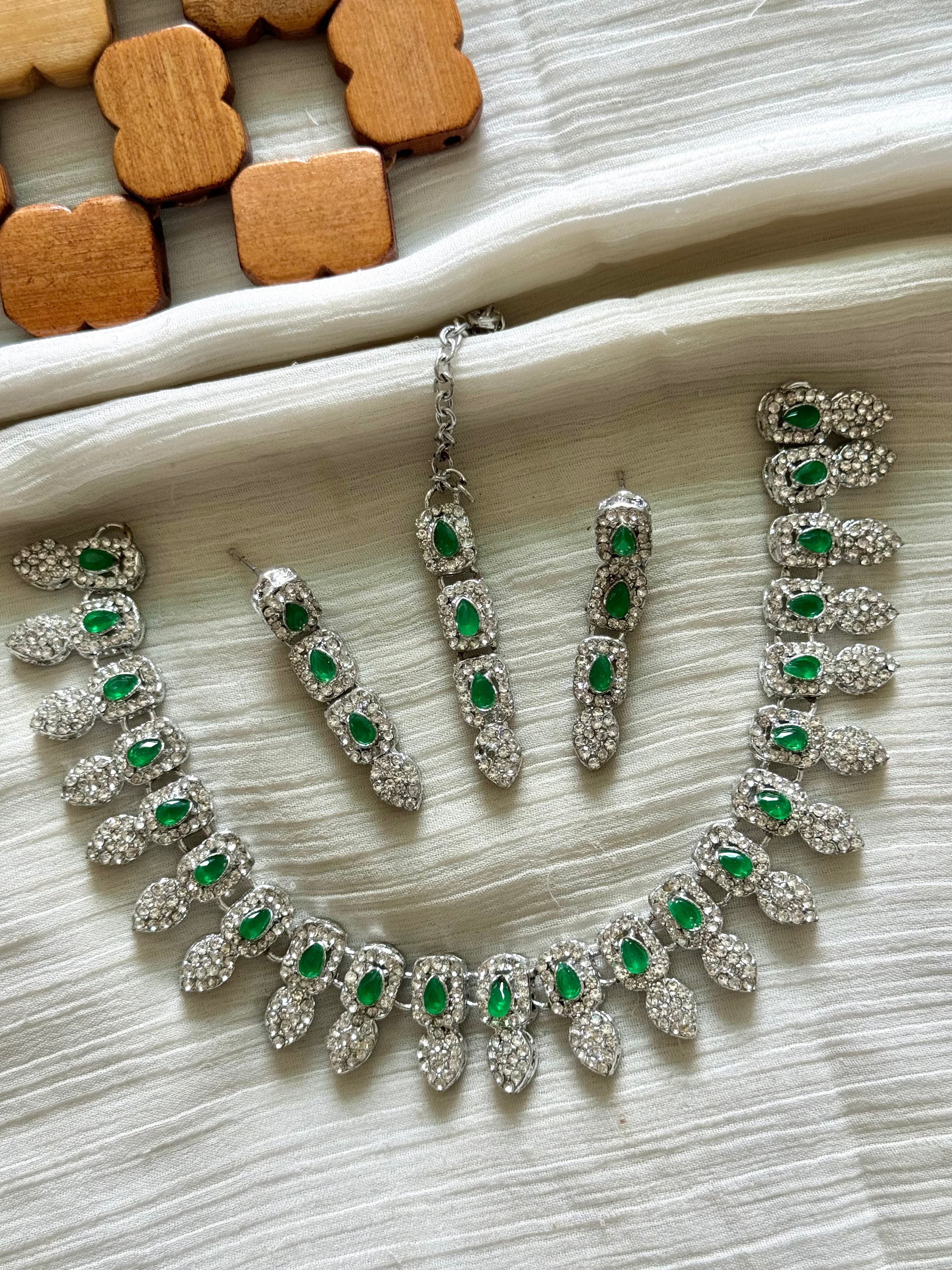 Colourful Zircon Necklace Sets