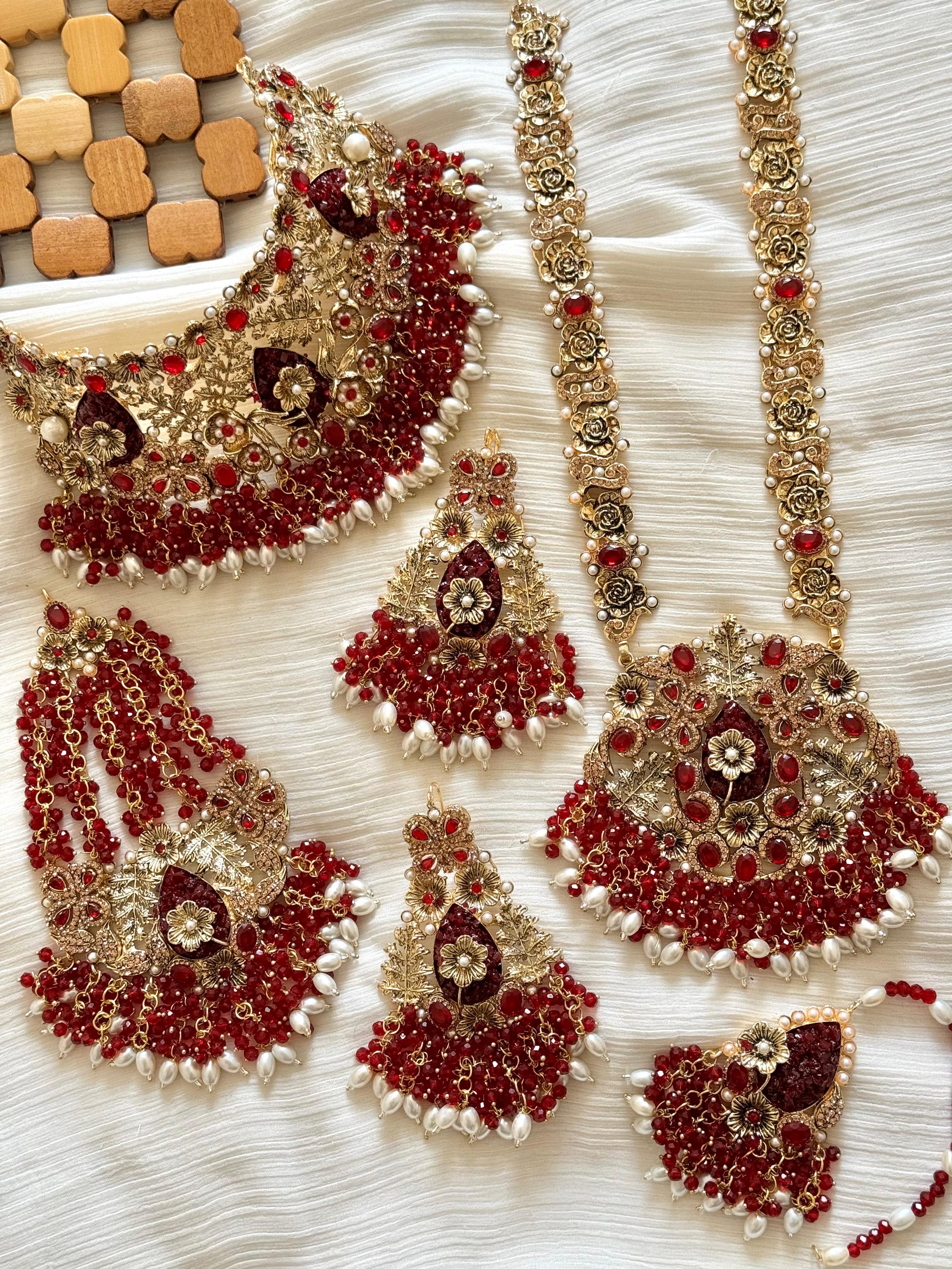 Colourful Crush Stones Bridal Sets