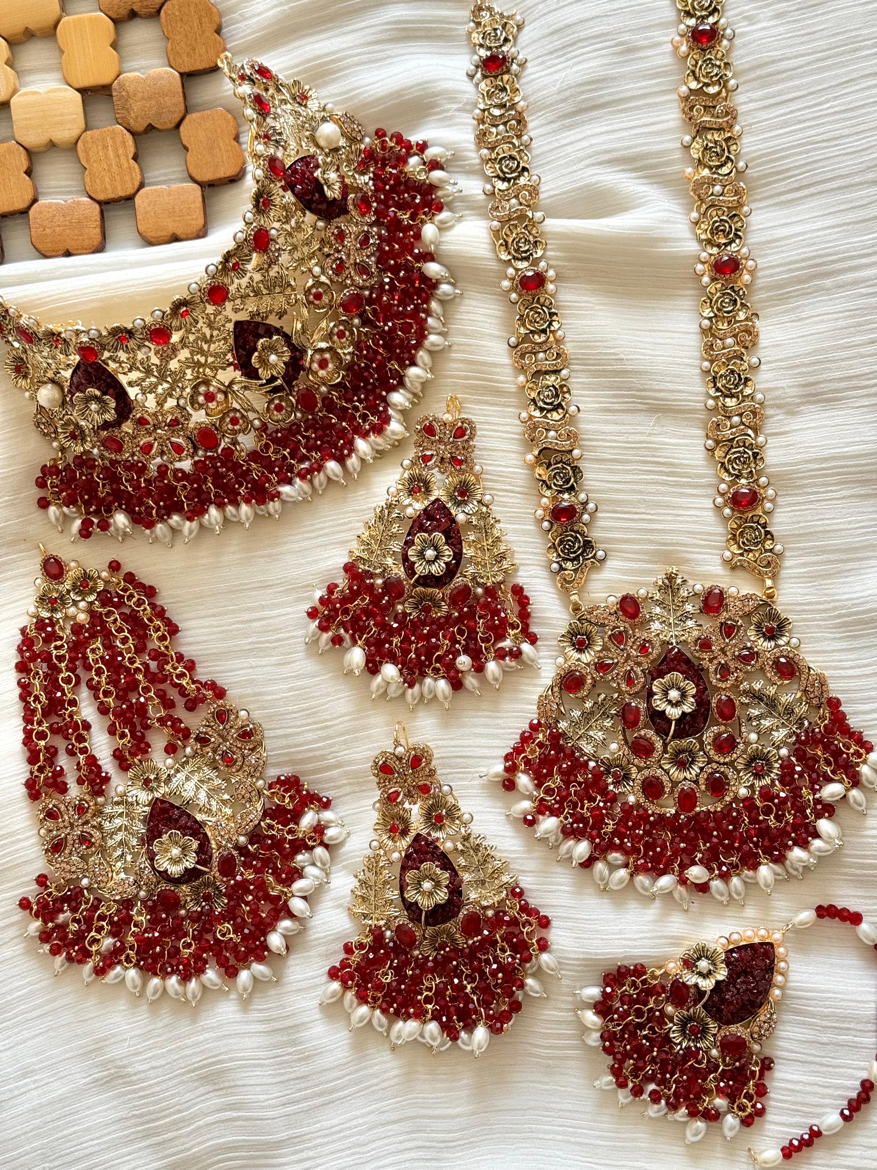 Colourful Crush Stones Bridal Sets