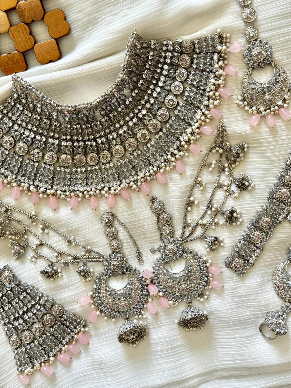 Handmade Zircon Bridal Sets Ring Bracelet