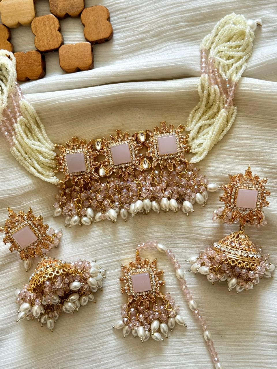 Designer Doublet Zircon Choker Sets