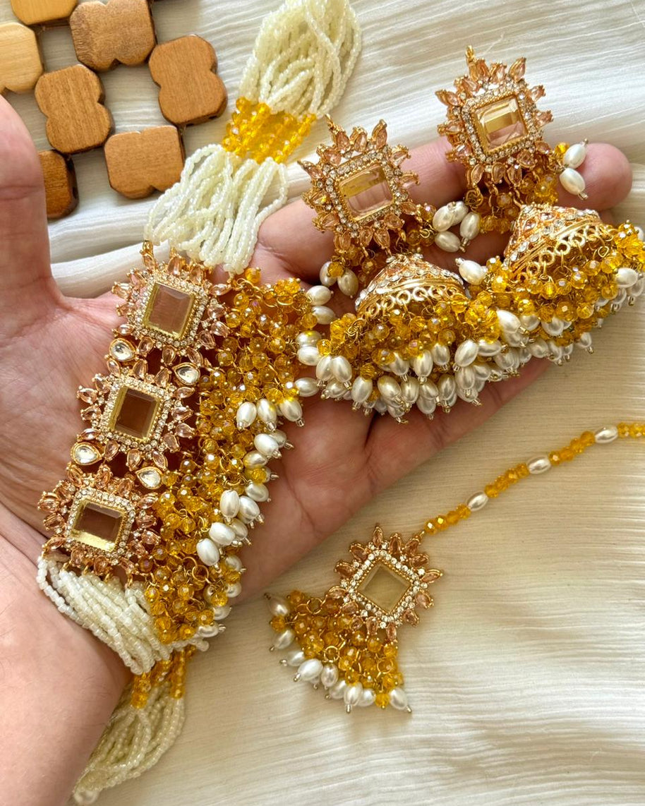 Designer Doublet Zircon Choker Sets