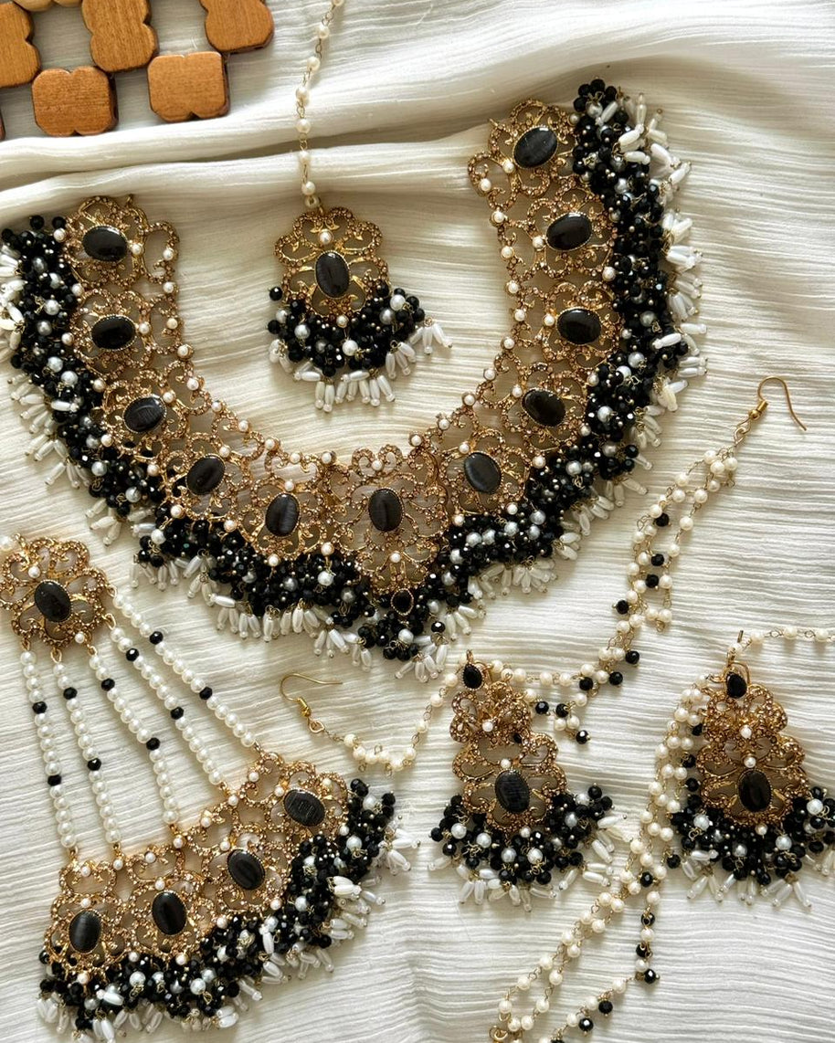 Designer Casting Zircon Bridal Set