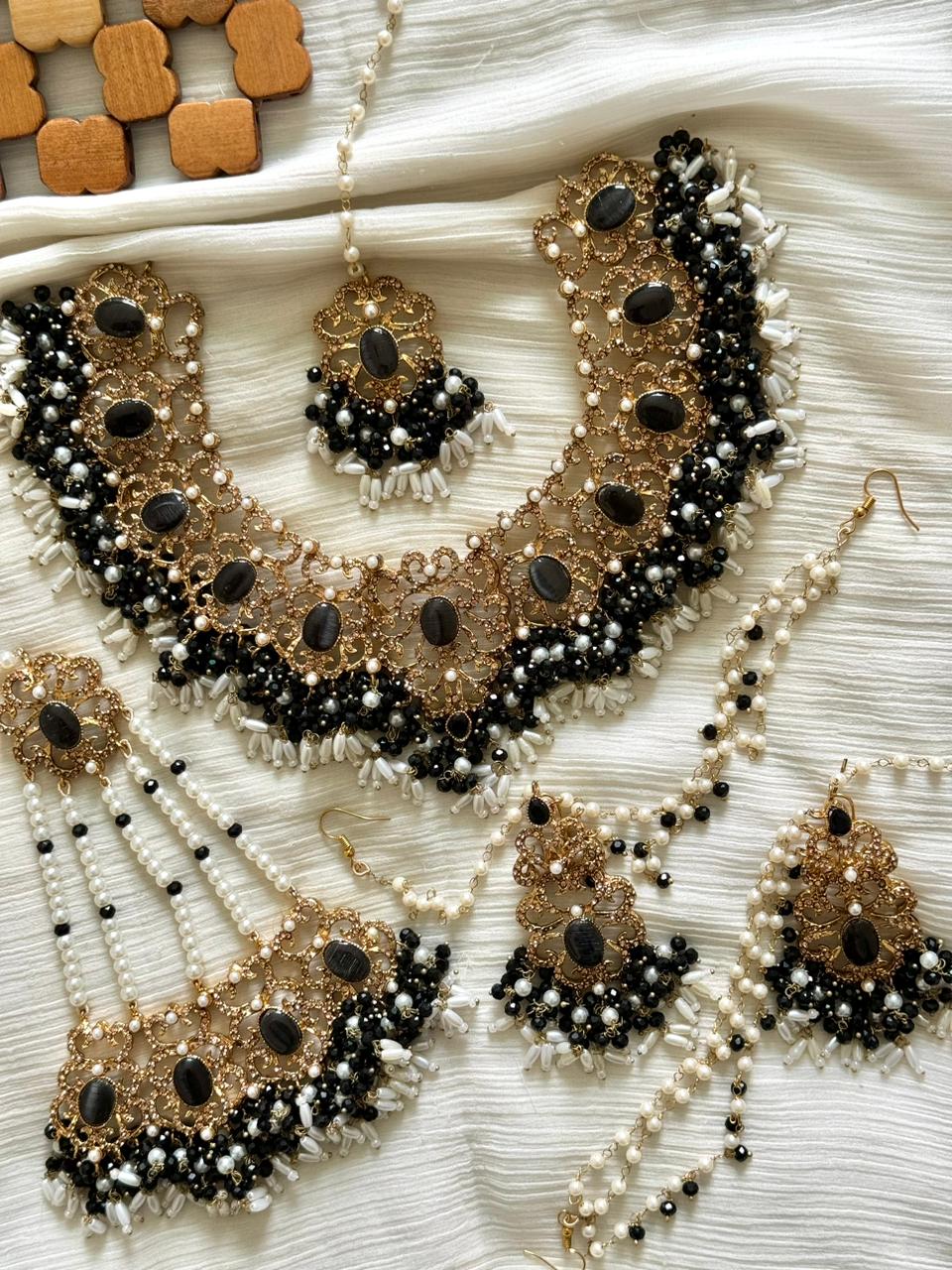 Designer Casting Zircon Bridal Set