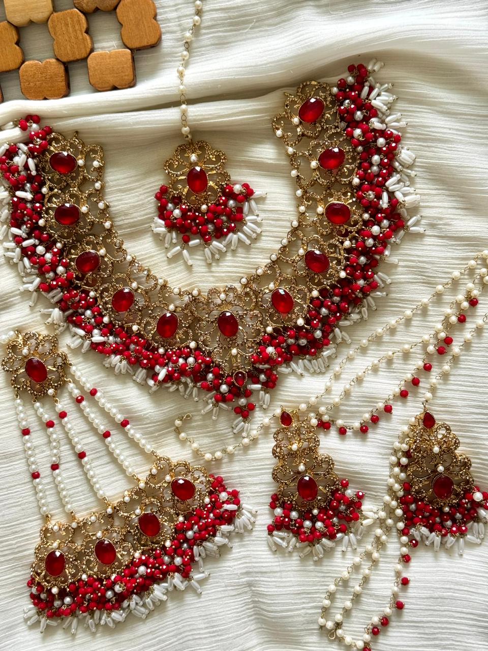 Designer Casting Zircon Bridal Set