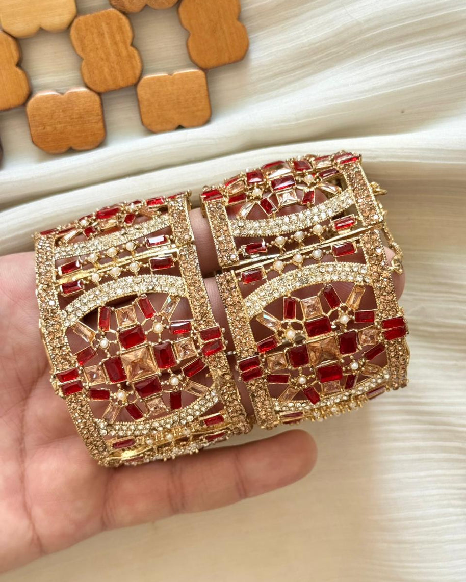 Colourful Zircon Openable Standard Size Bangles