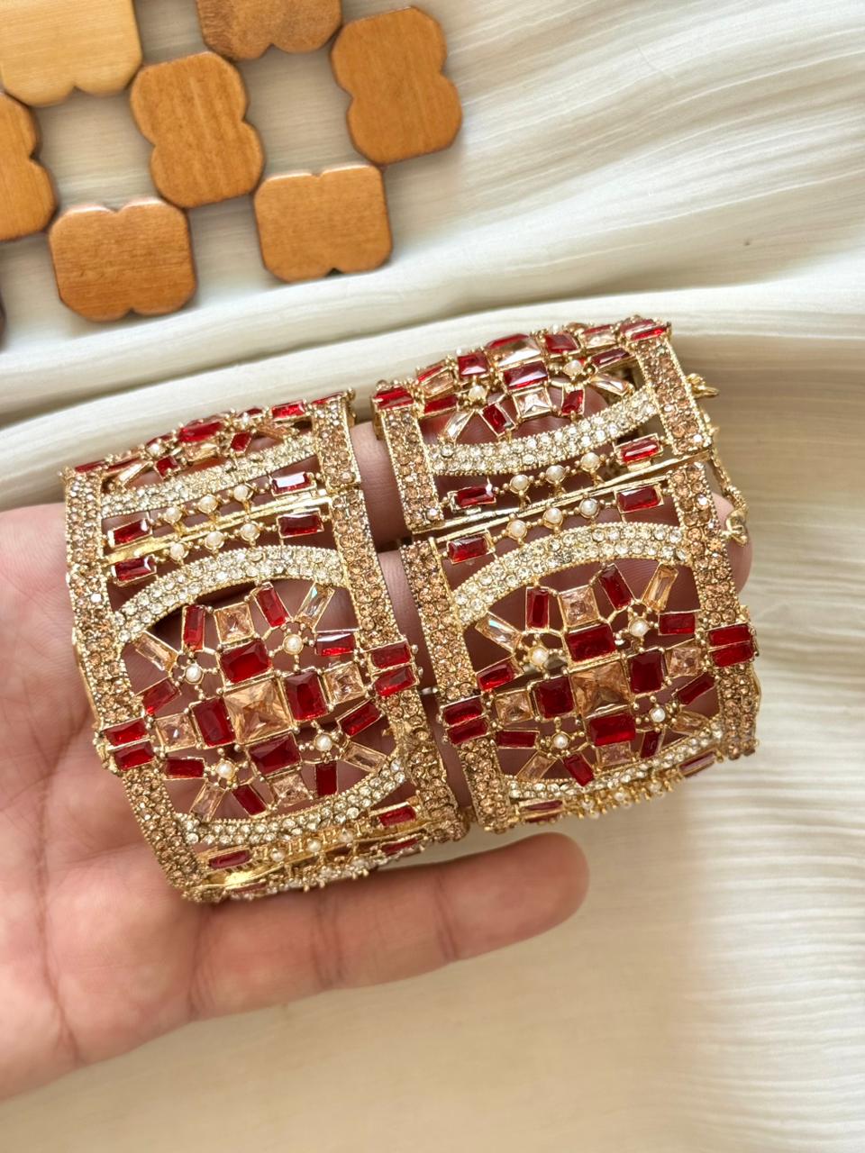 Colourful Zircon Openable Standard Size Bangles