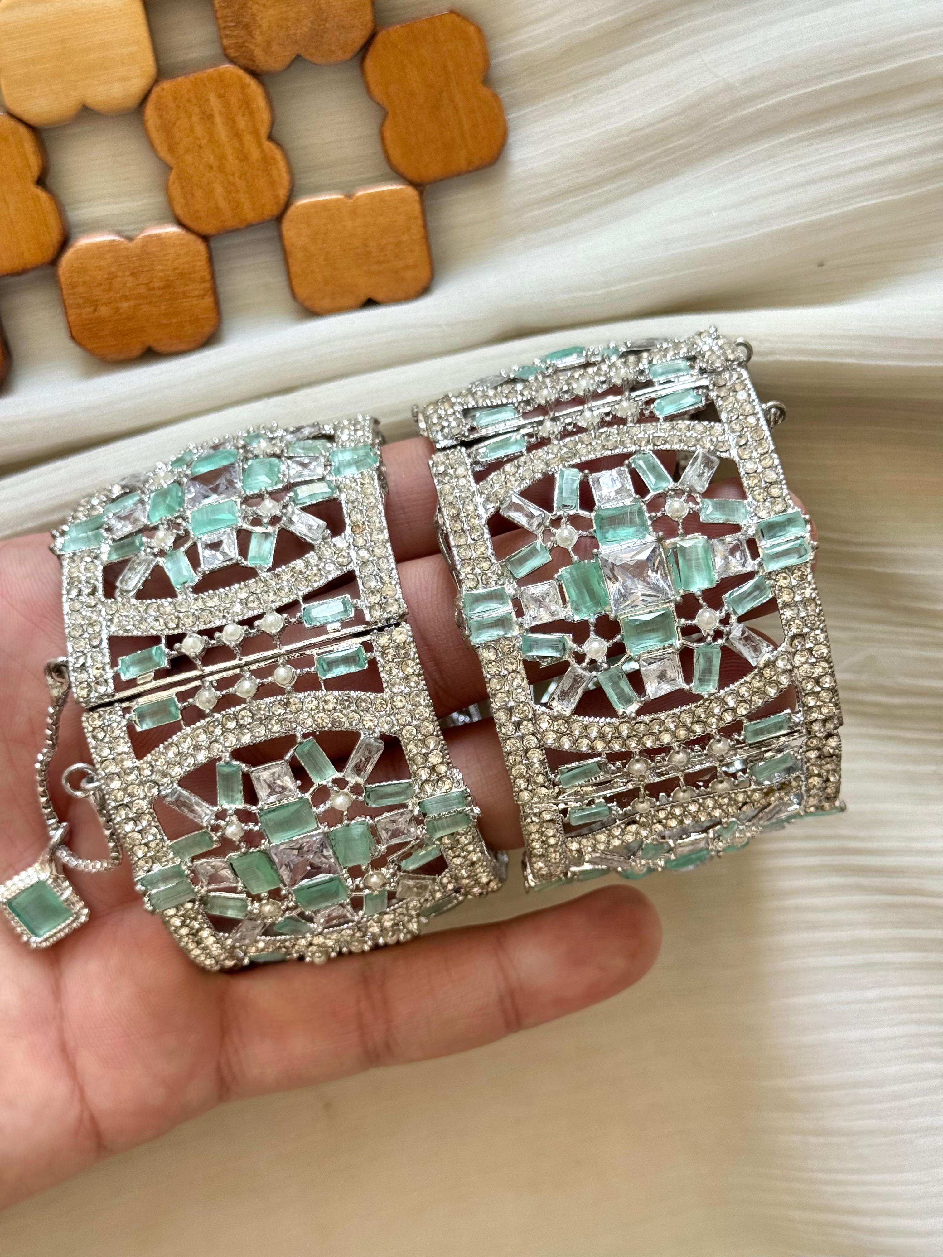 Colourful Zircon Openable Standard Size Bangles