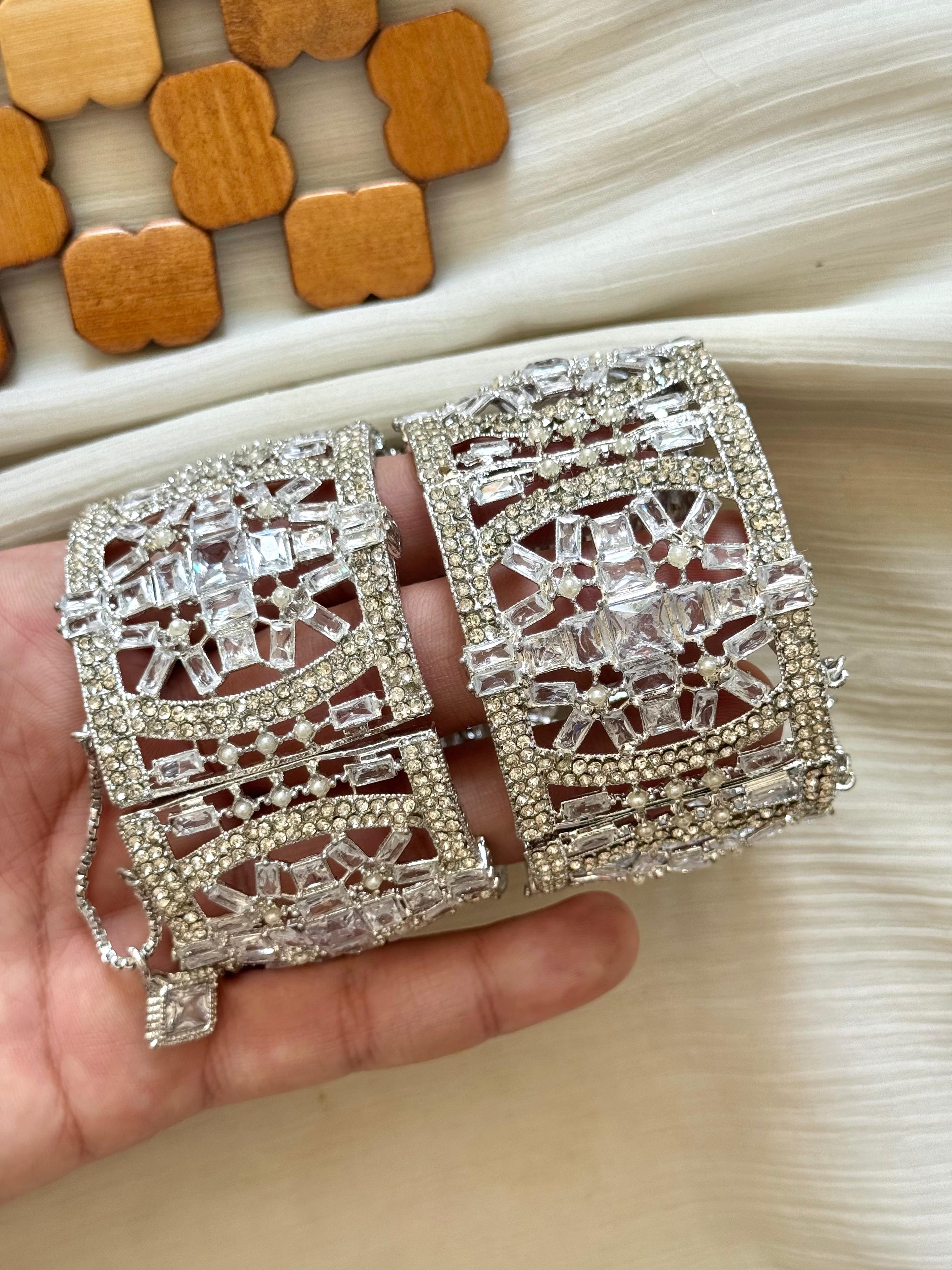 Colourful Zircon Openable Standard Size Bangles