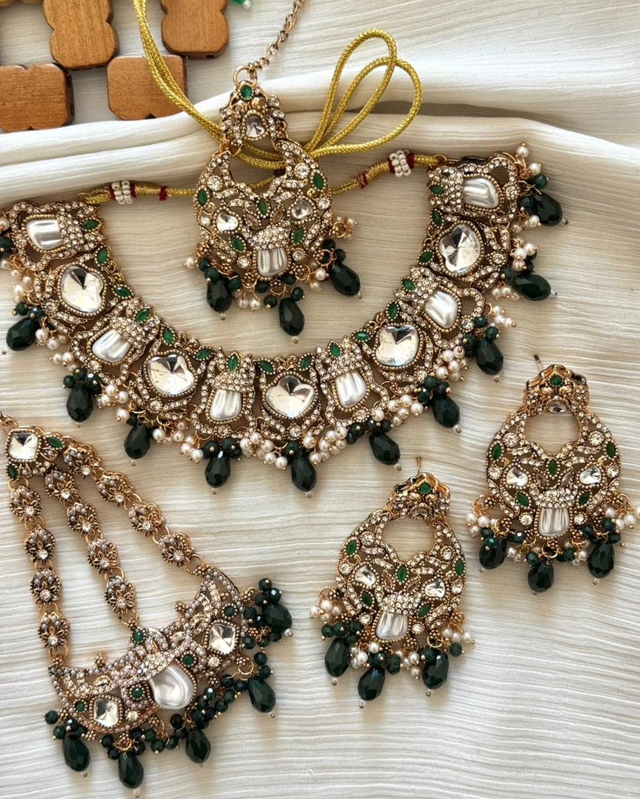 Pure Gulnaar Pearl Kundan Set